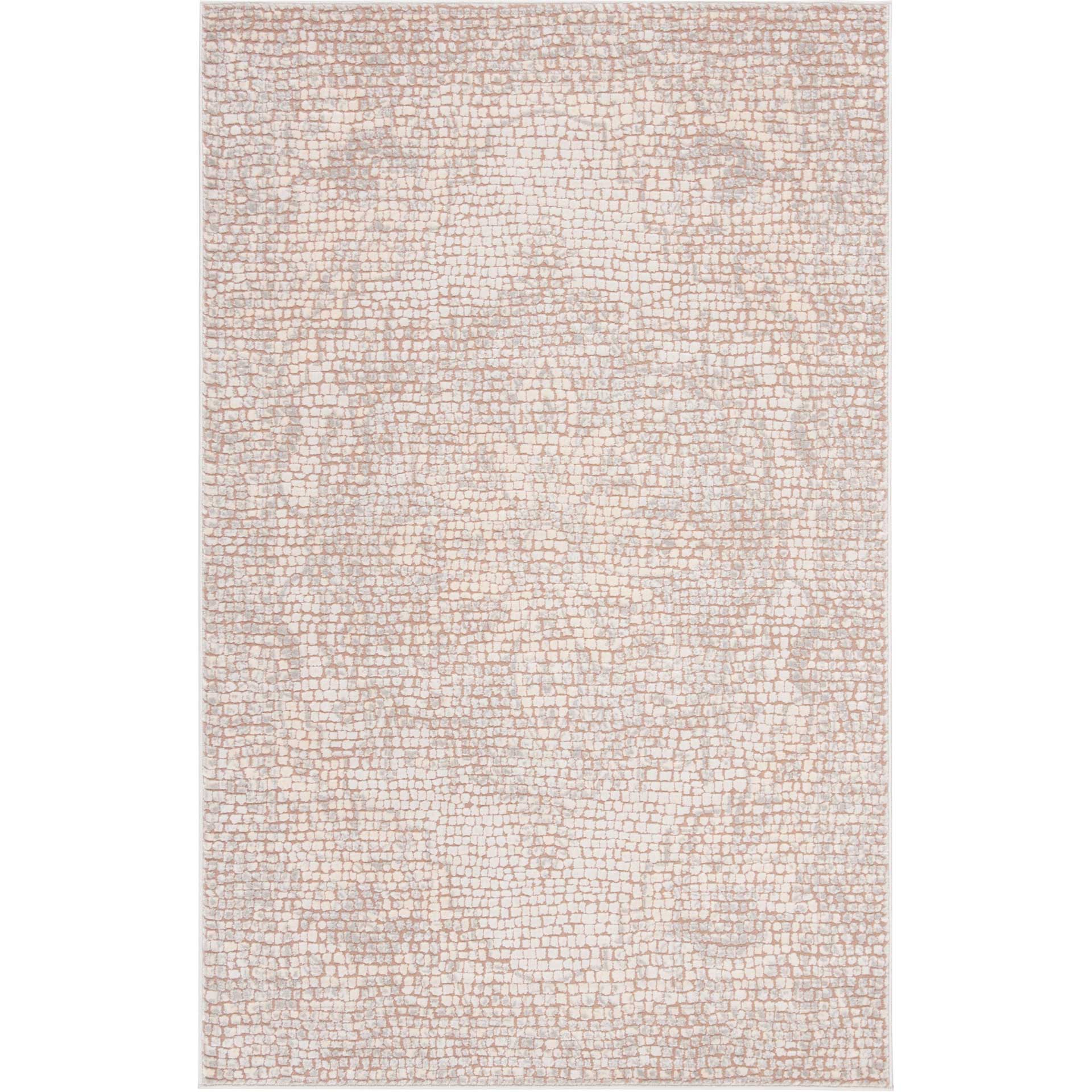 Marseille Mosaic Silver/Ivory Area Rug - Image 4