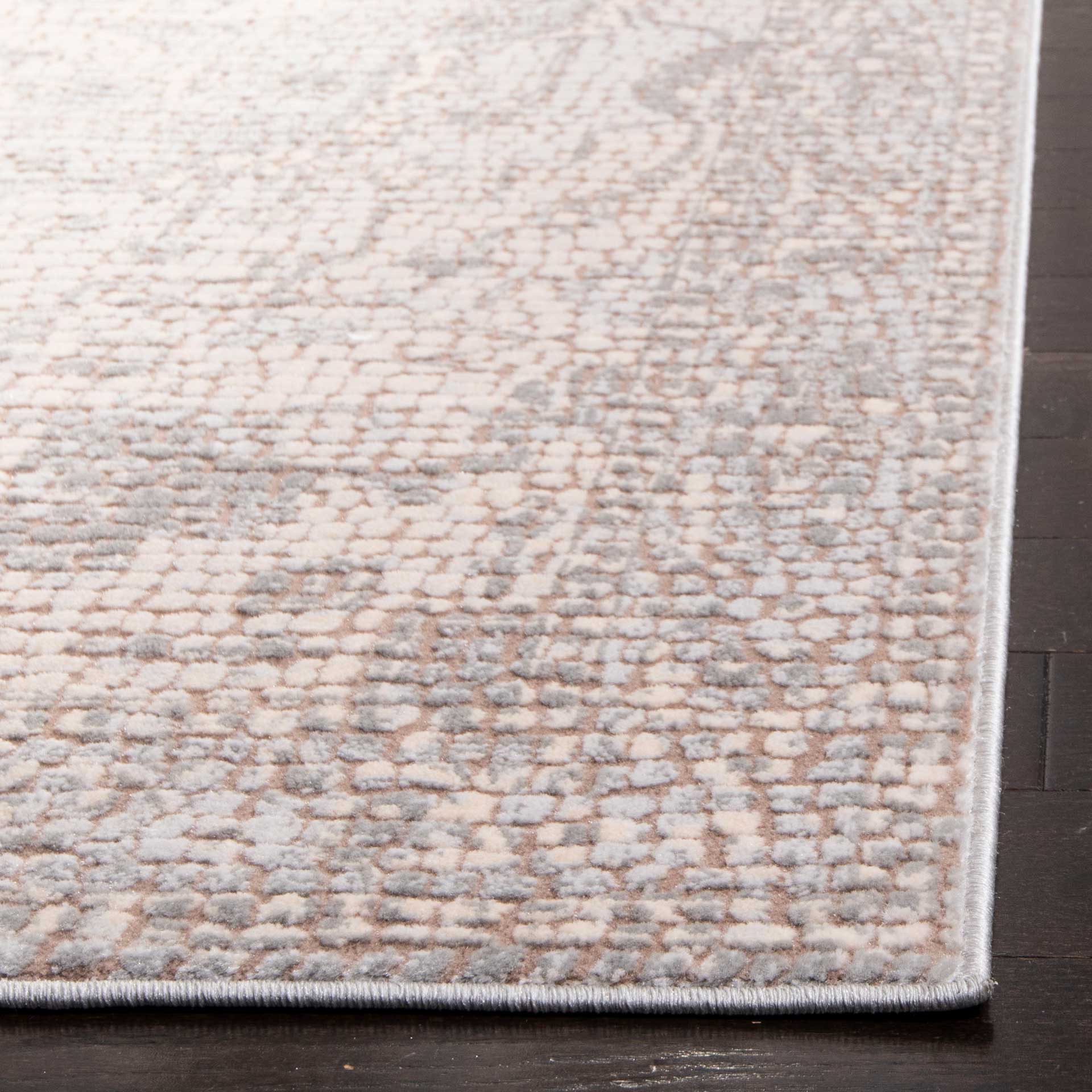 Marseille Mosaic Silver/Ivory Area Rug - Image 5