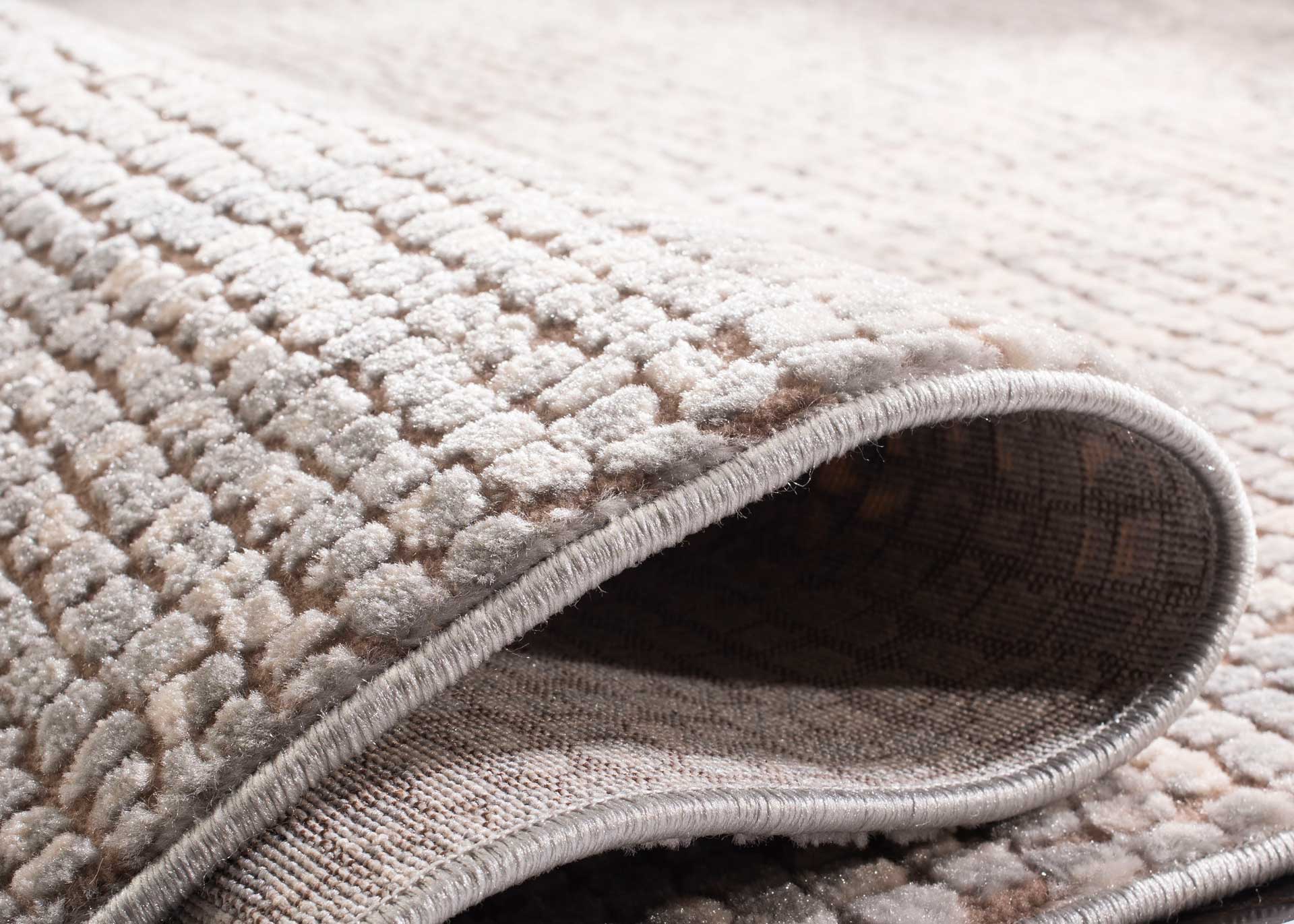 Marseille Mosaic Silver/Ivory Area Rug - Image 7