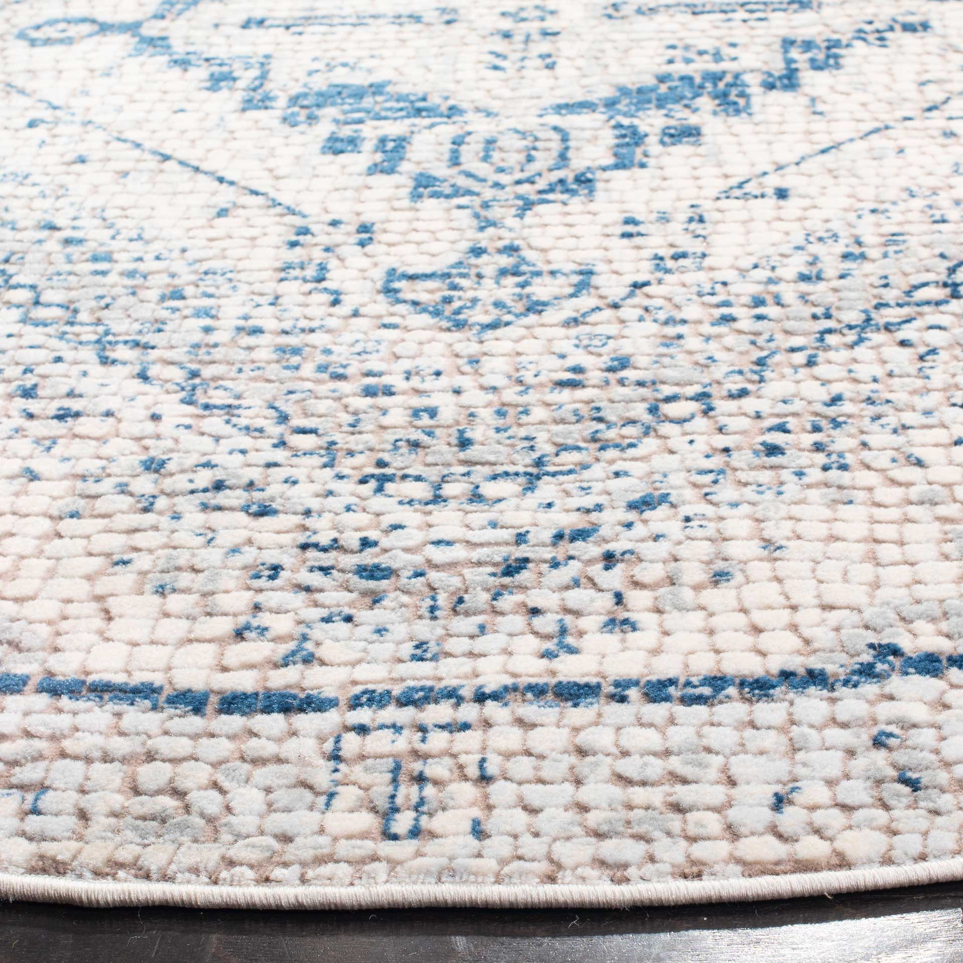 Marseille Navy/Ivory Round Rug - Image 2