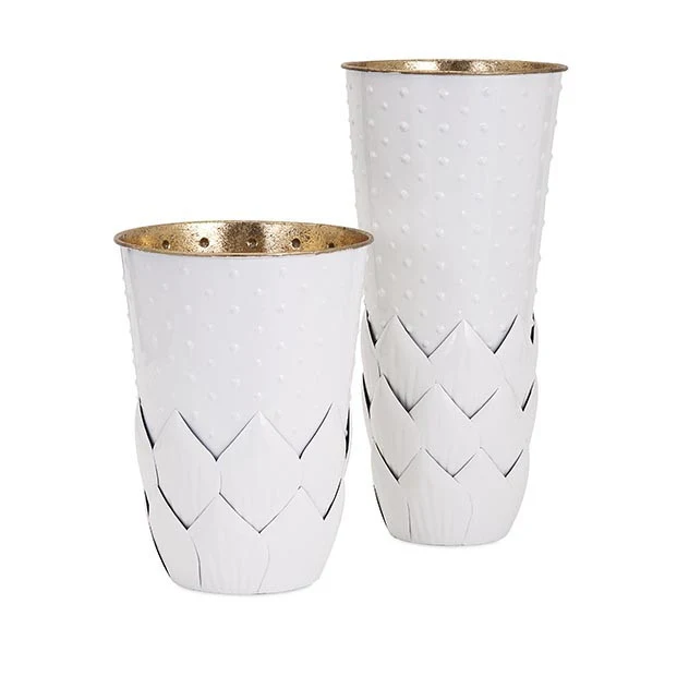 Mason Small Metal Leaf Vase - Image 2