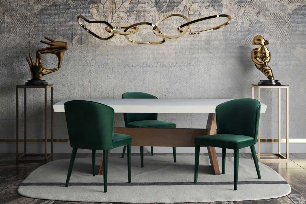 Mason Velvet Chair Forest Green - Image 5