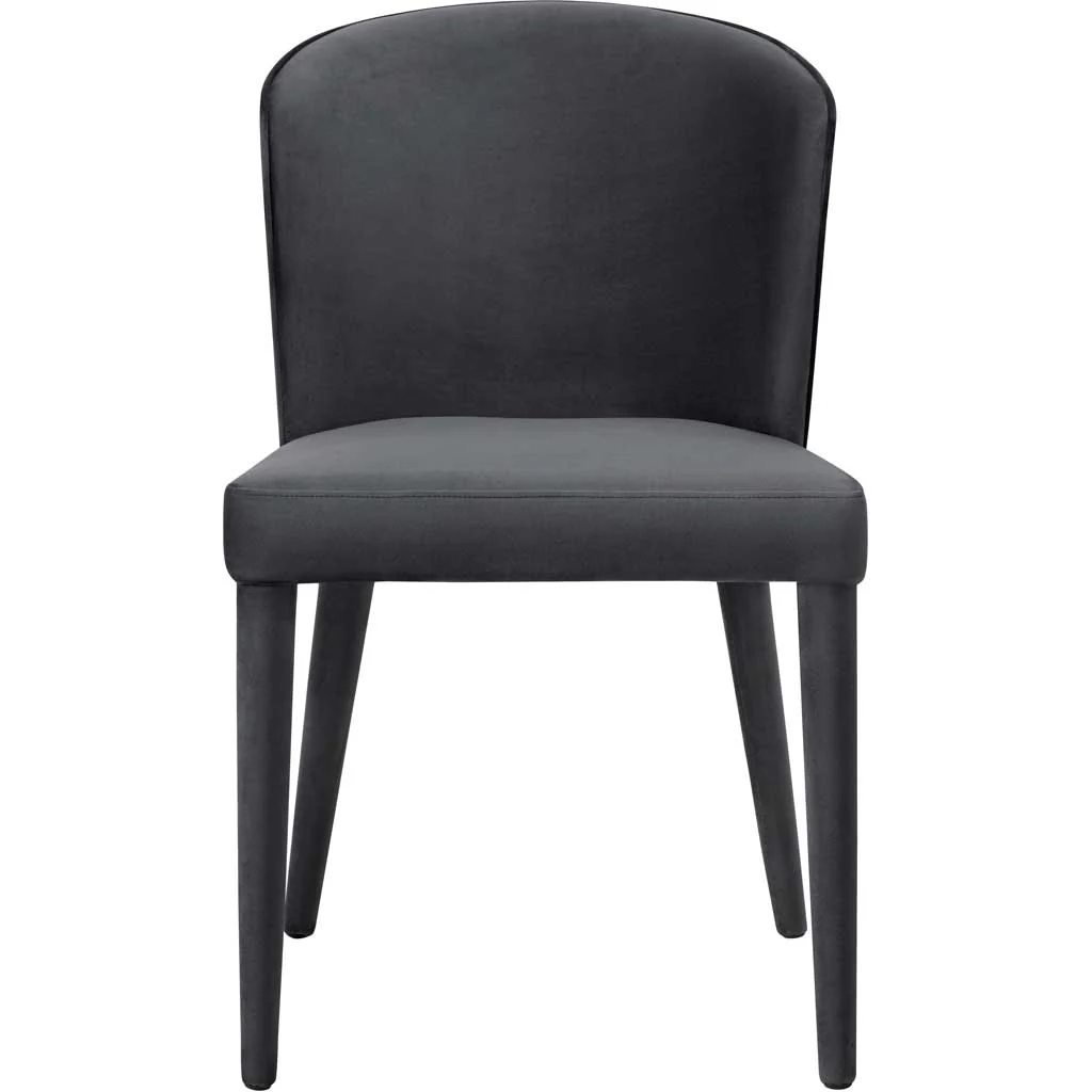 Mason Velvet Chair Gray - Image 2
