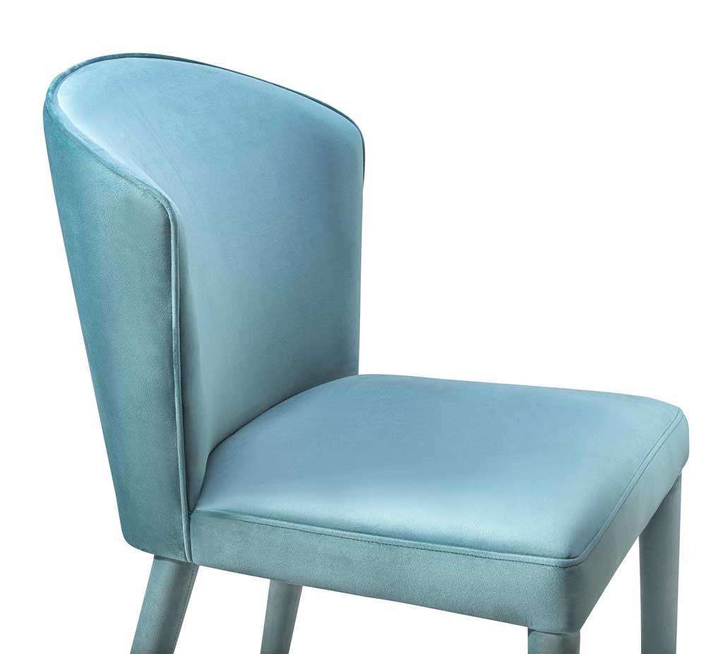 Mason Velvet Chair Sea Blue - Image 4