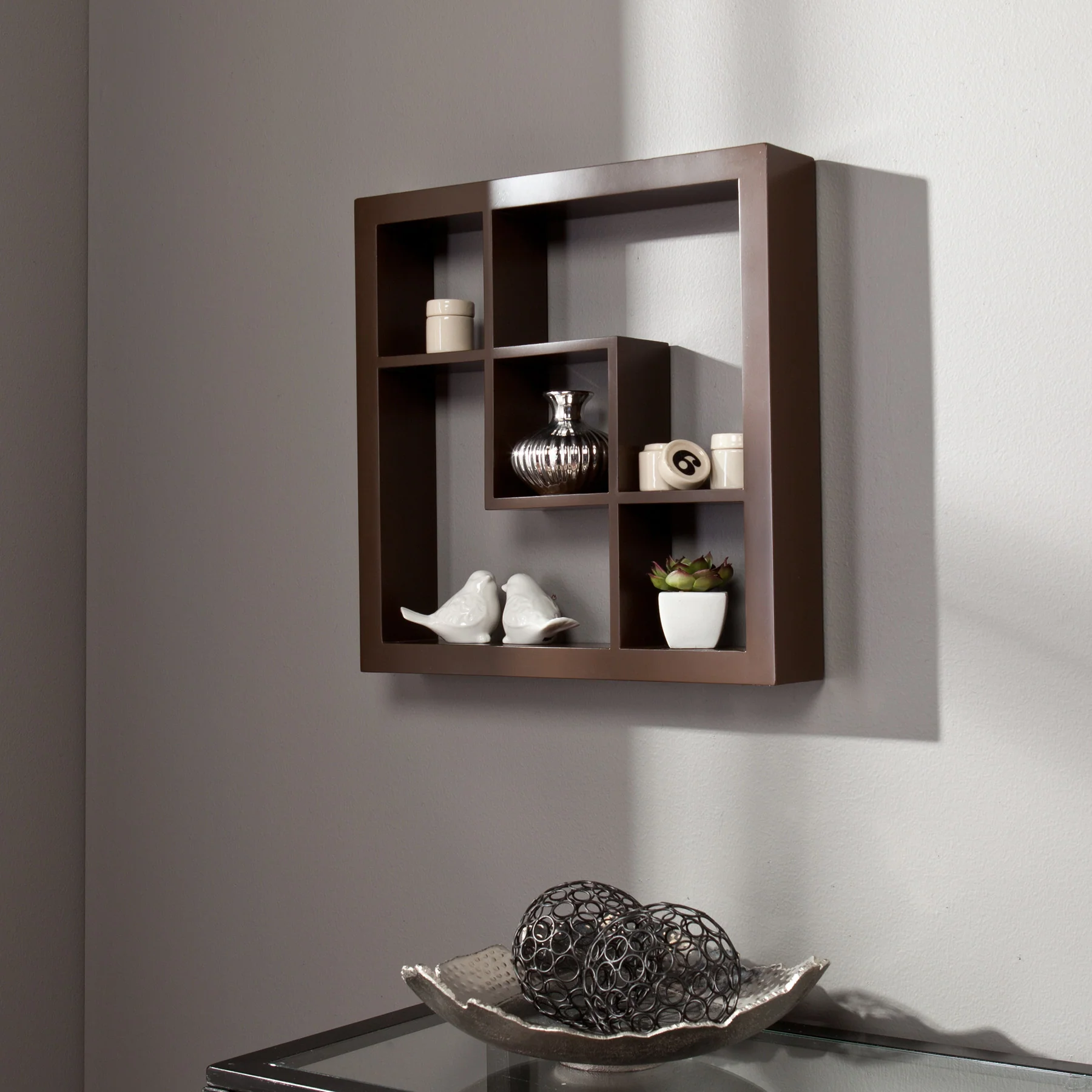 Matthews Display Shelf Chocolate - Image 3