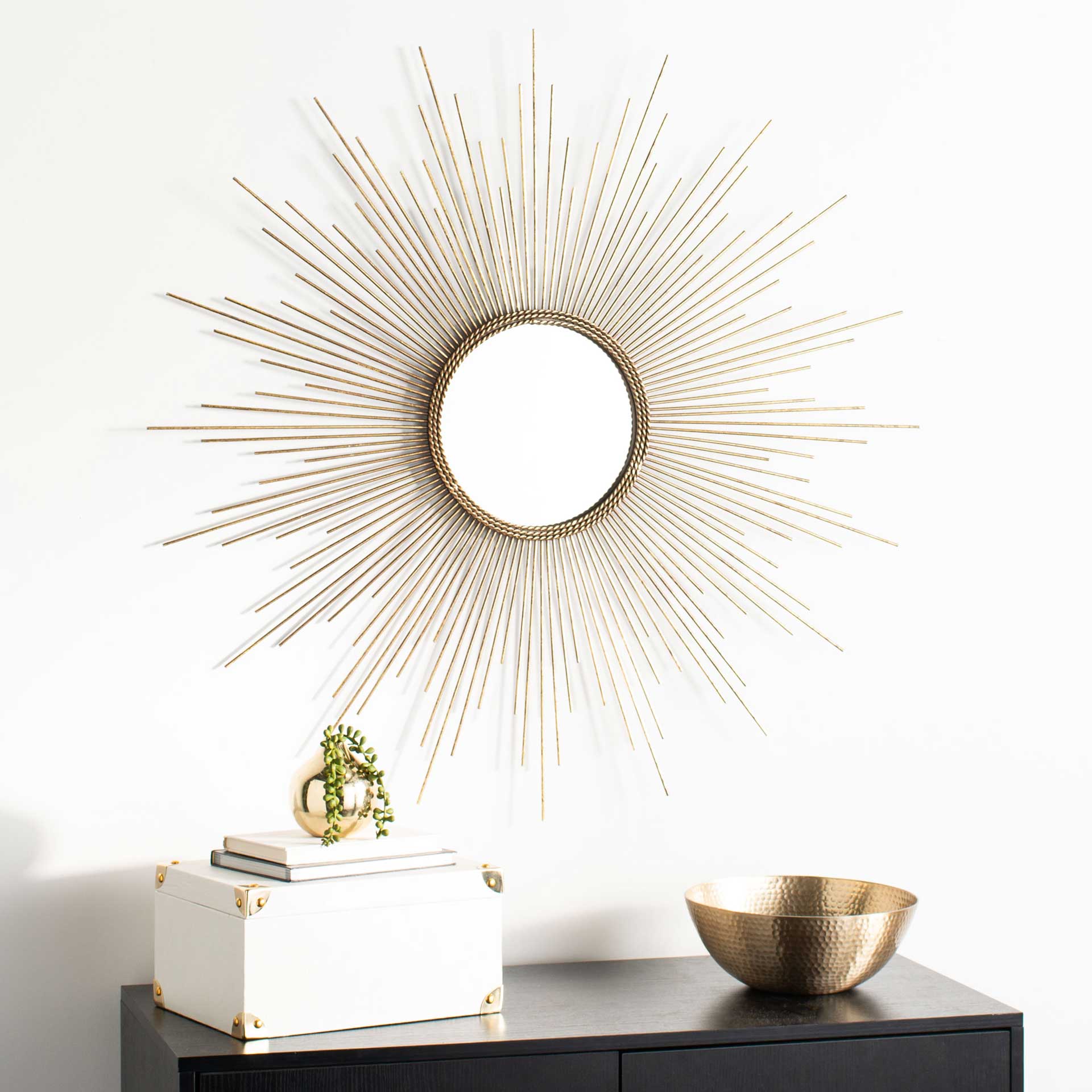 Maverick Sunburst Mirror Goldleaf - Image 3