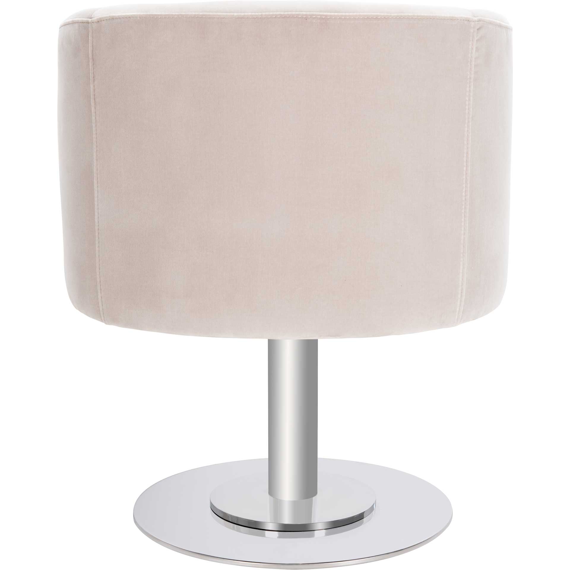 Mavra Velvet Swivel Tub Chair Giotto Almond - Image 4