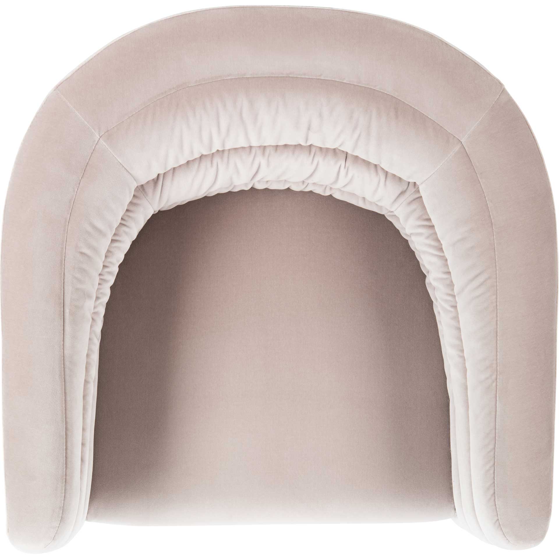 Mavra Velvet Swivel Tub Chair Giotto Almond - Image 6
