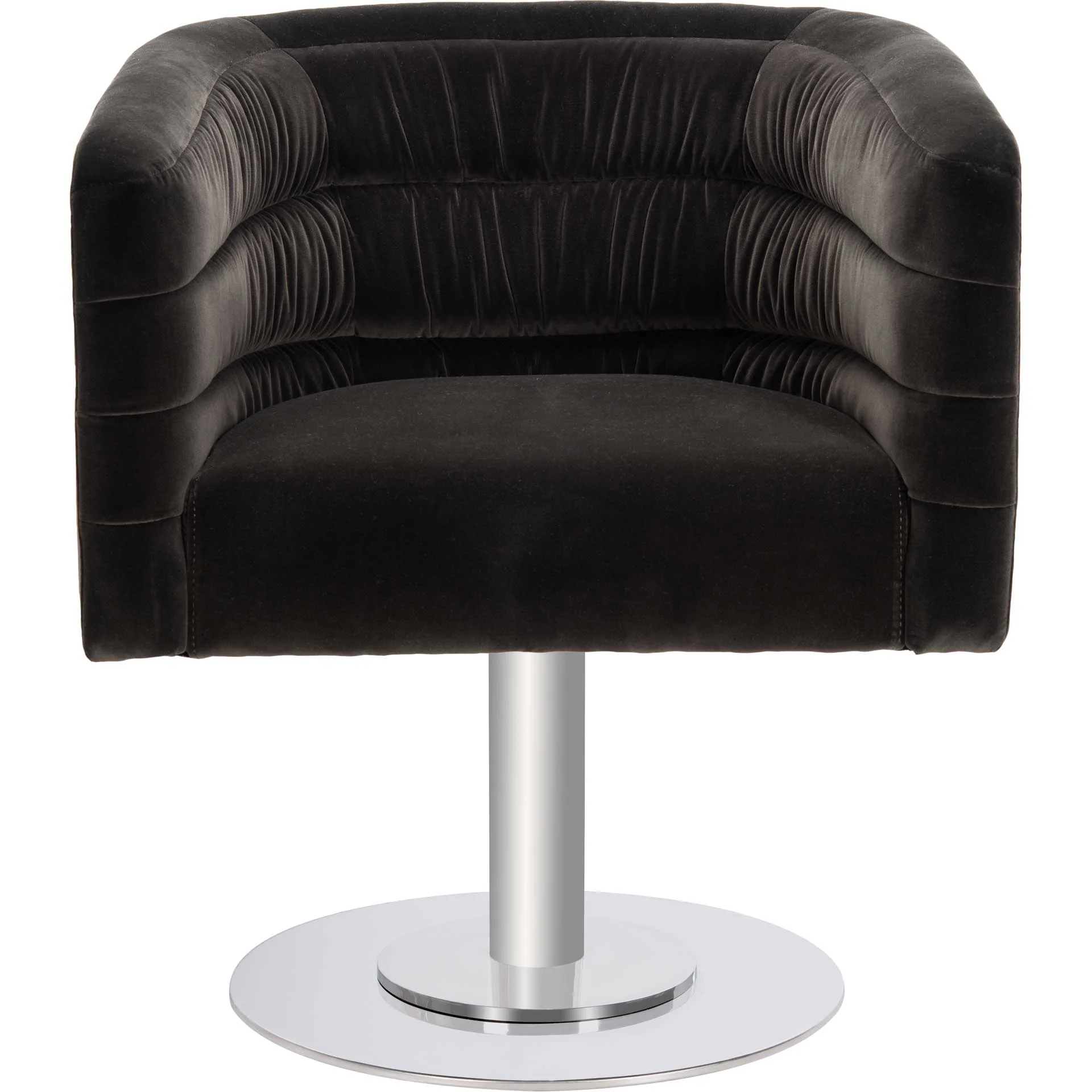 Mavra Velvet Swivel Tub Chair Giotto Shale - Image 2