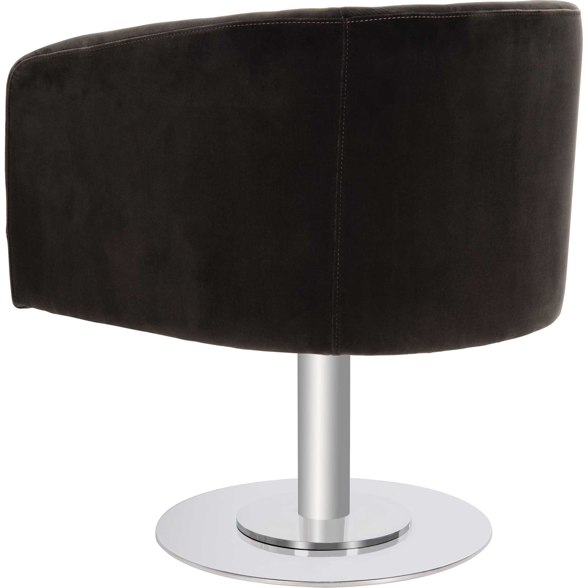 Mavra Velvet Swivel Tub Chair Giotto Shale - Image 5