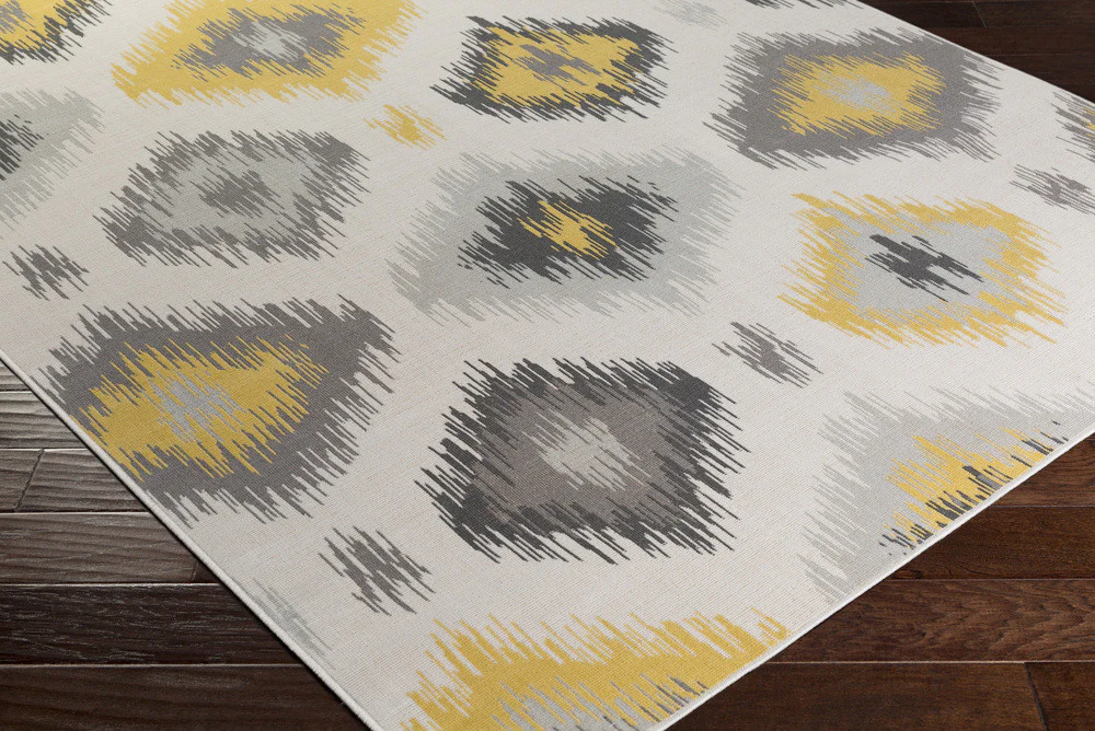 Mavrick Beige/Gold Area Rug - Image 2