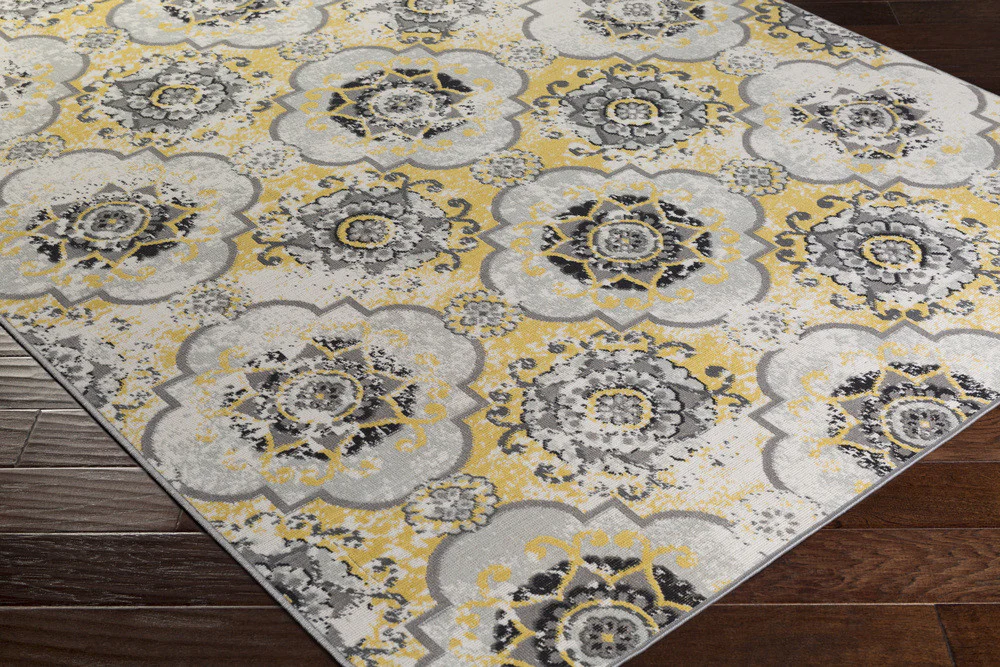 Mavrick Beige/Gold/Gray Area Rug - Image 3