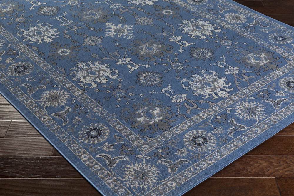 Mavrick Teal/Gray/Whitecap Area Rug - Image 2