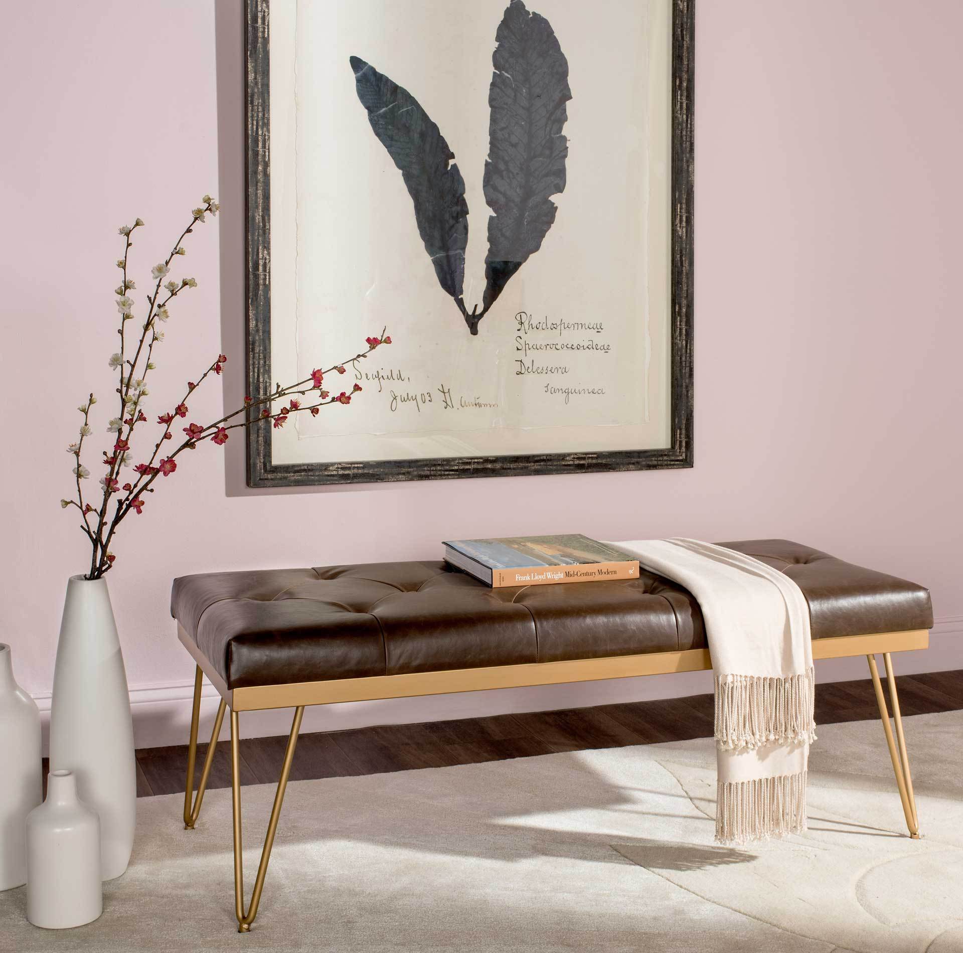 Maxim Bench Brown/Gold - Image 3