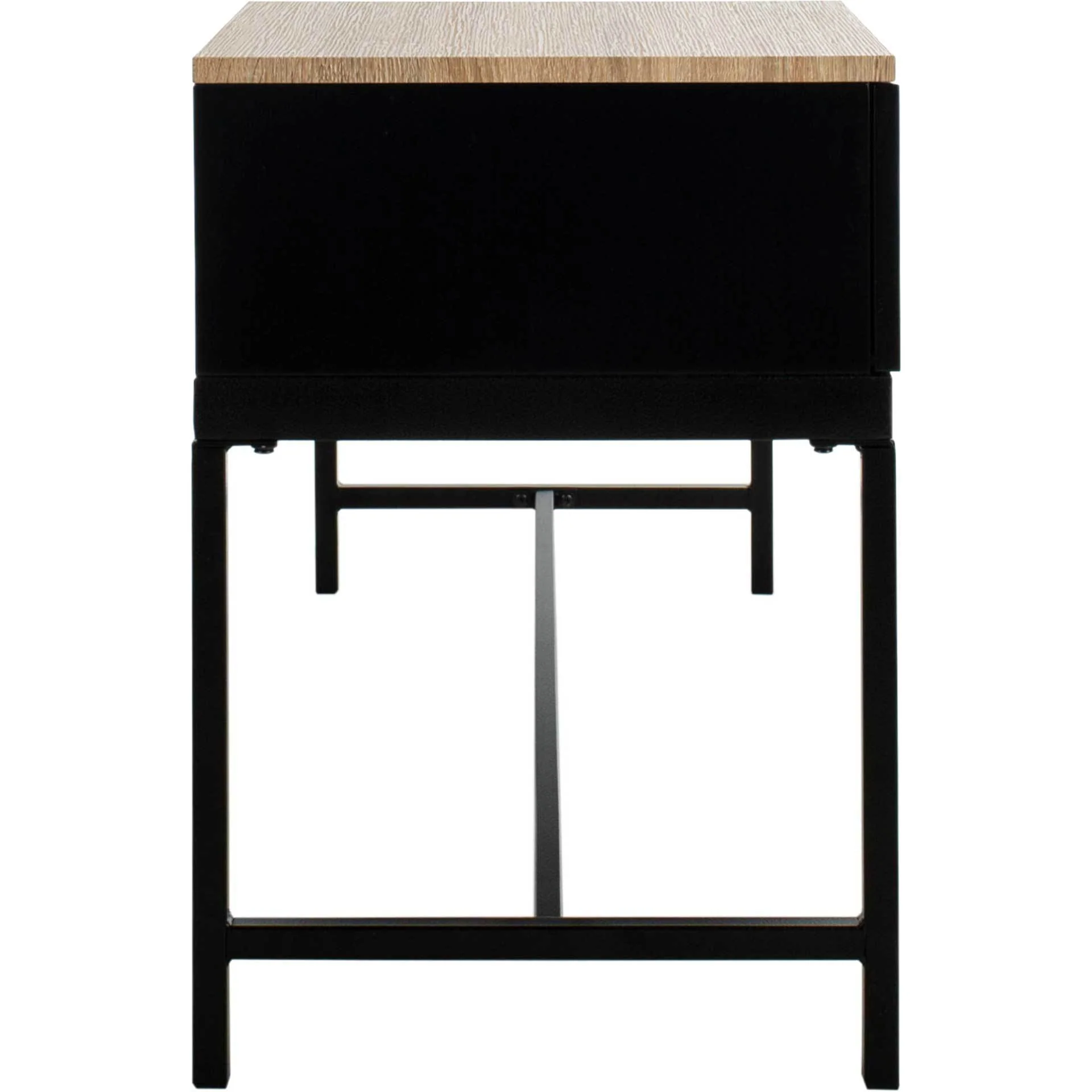 Maxton Bench with Storage Light Oak/Gray - Image 3