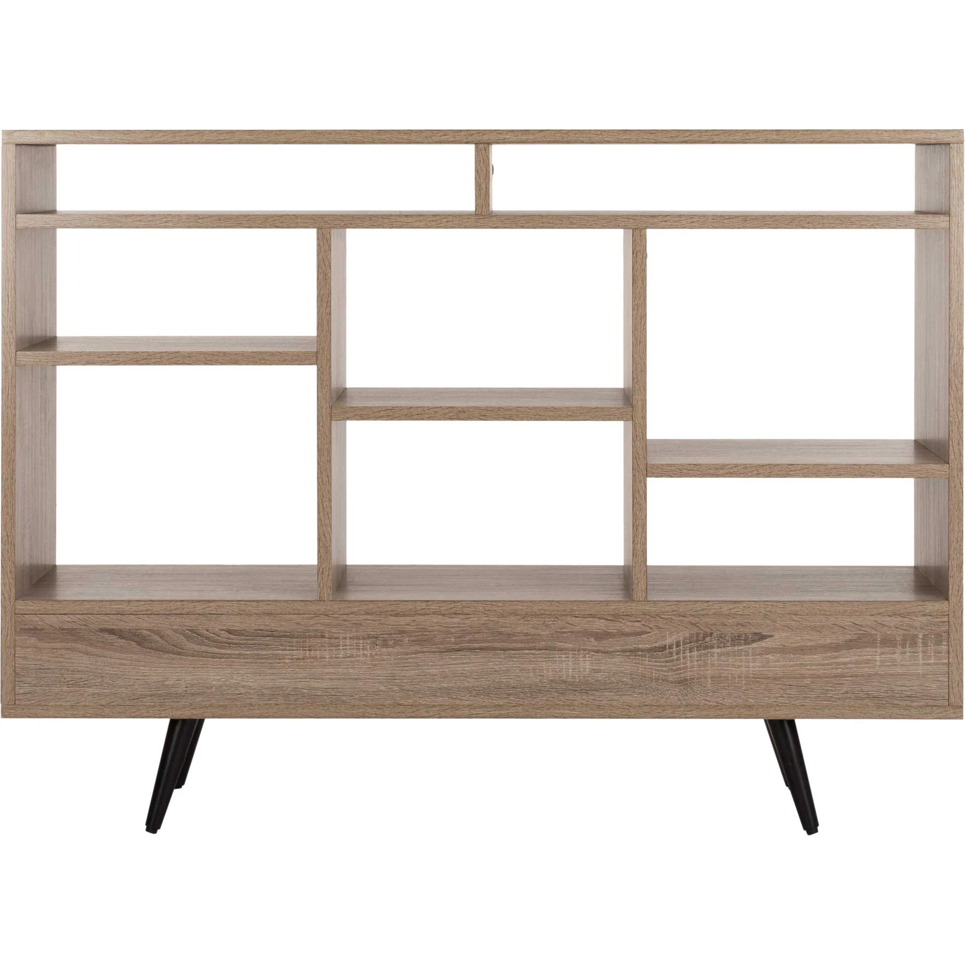 Maxxis Retro Mid Century Wood Etagere Oak/Black - Image 4