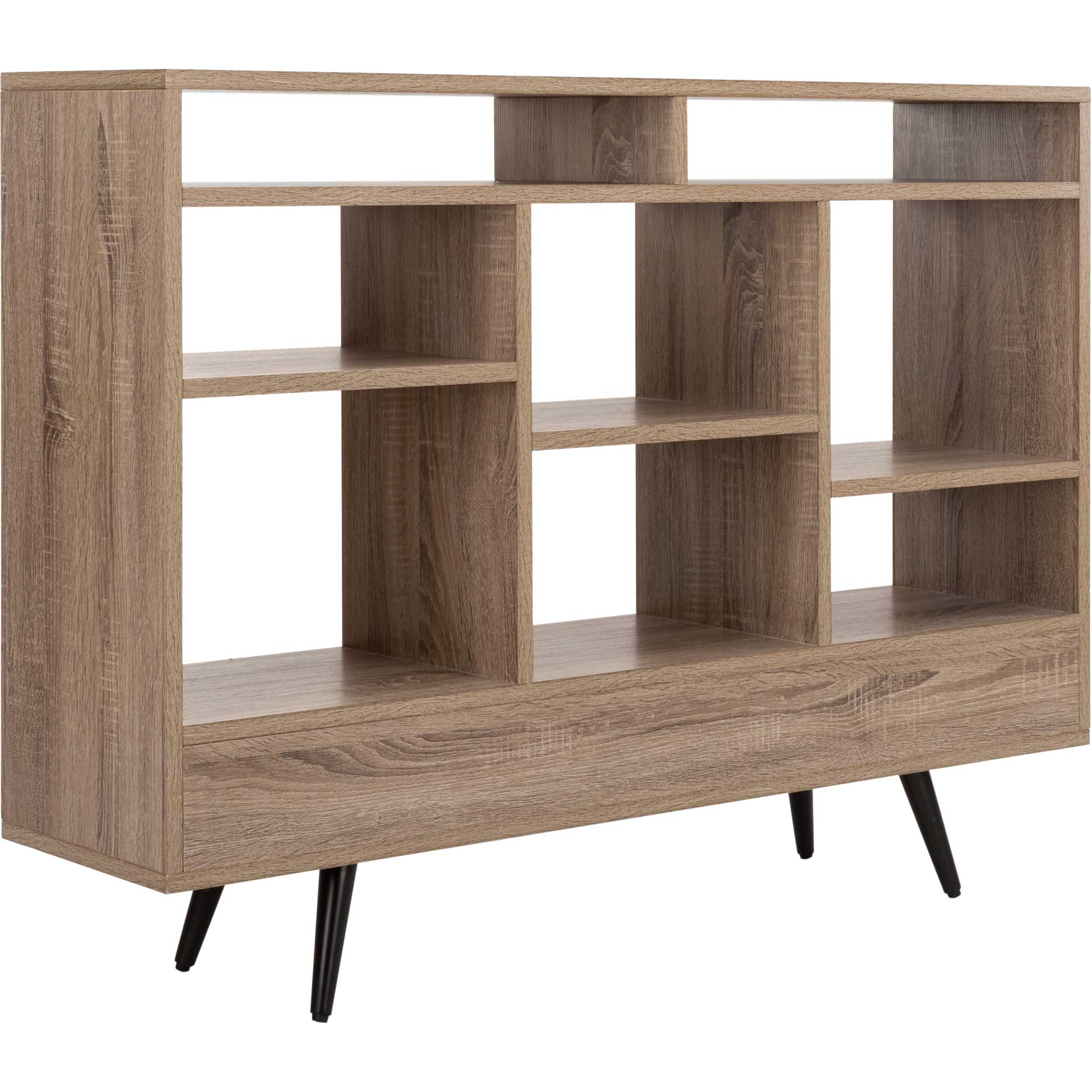 Maxxis Retro Mid Century Wood Etagere Oak/Black - Image 5
