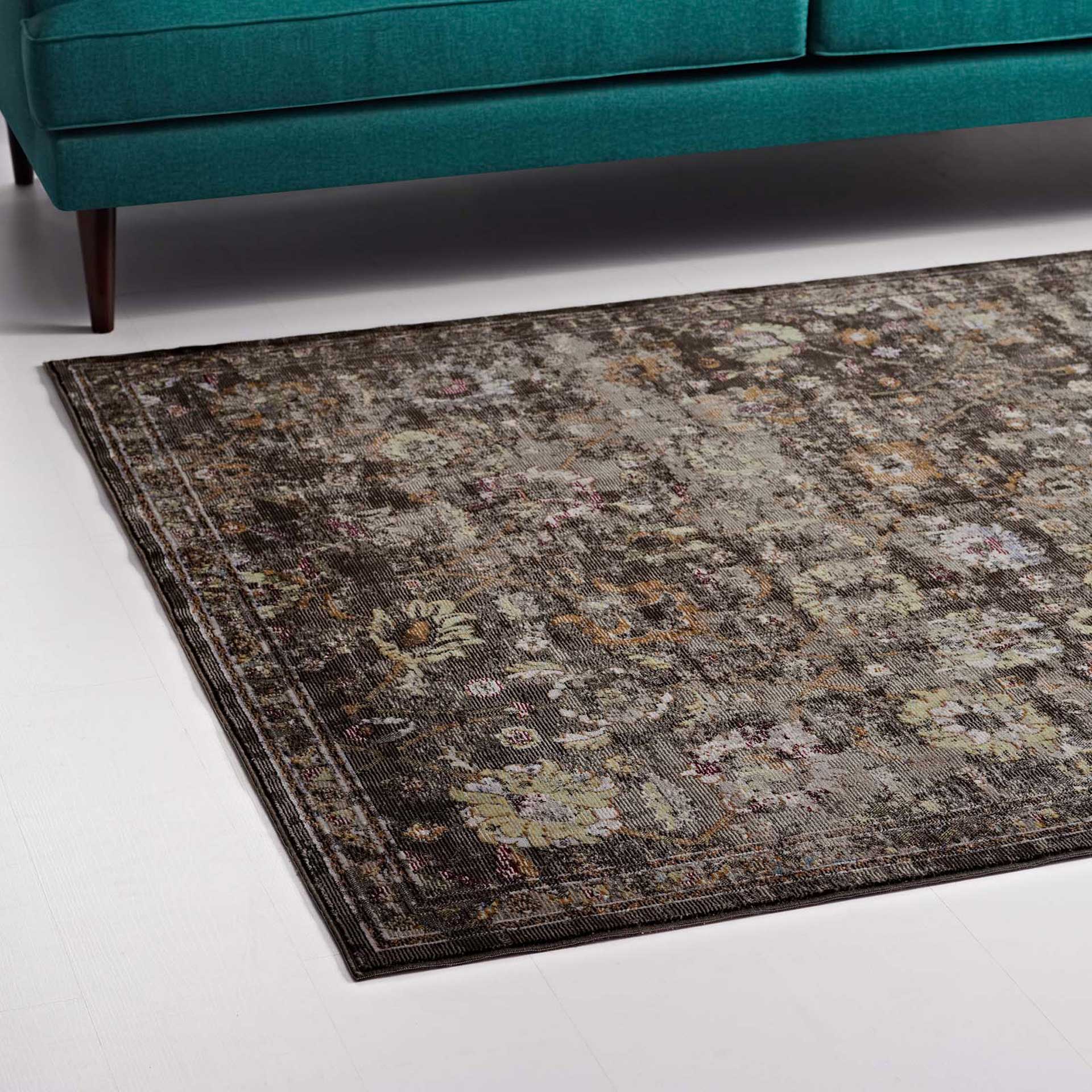 Maynard Area Rug Black/Yellow/Orange - Image 5