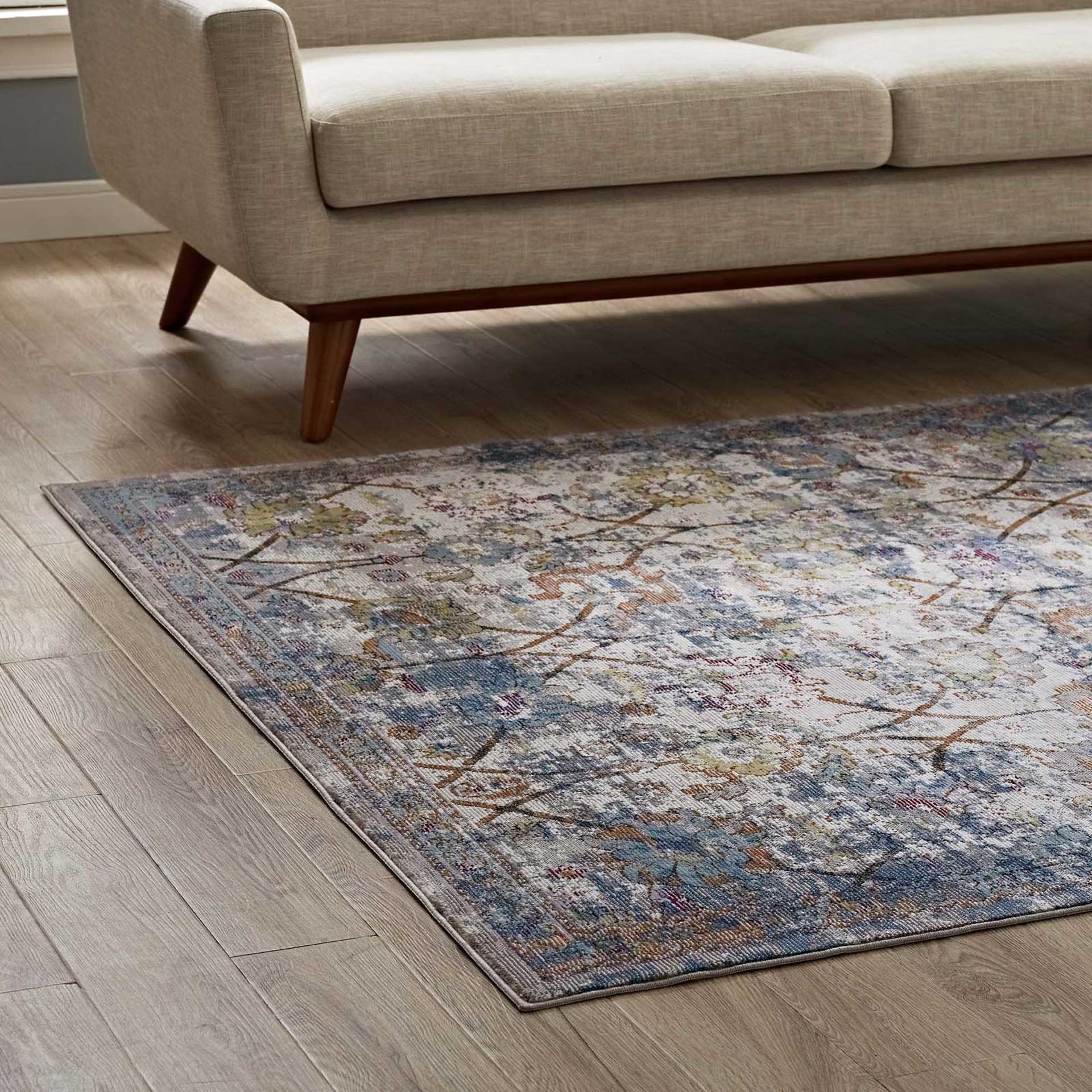 Maynard Area Rug Light Blue/Yellow/Orange - Image 5