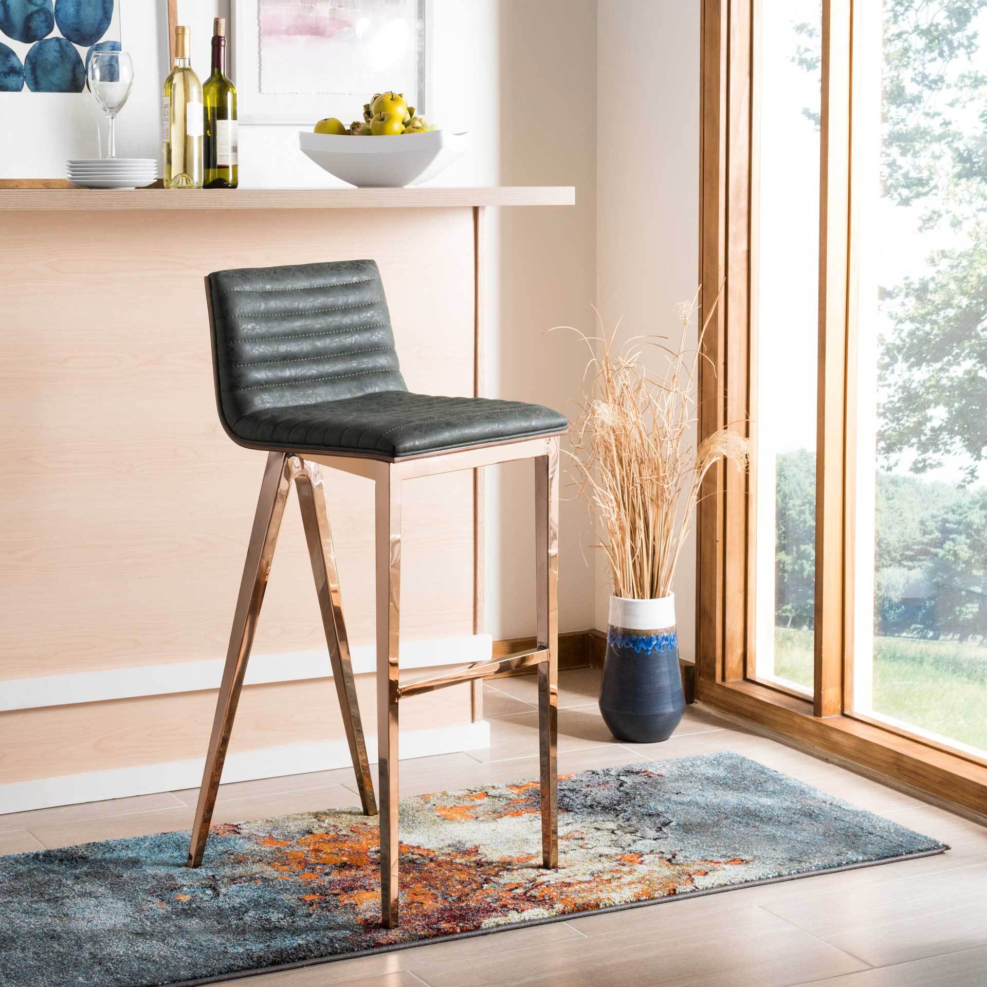 Mckayla Bar Stool Dark Green - Image 6