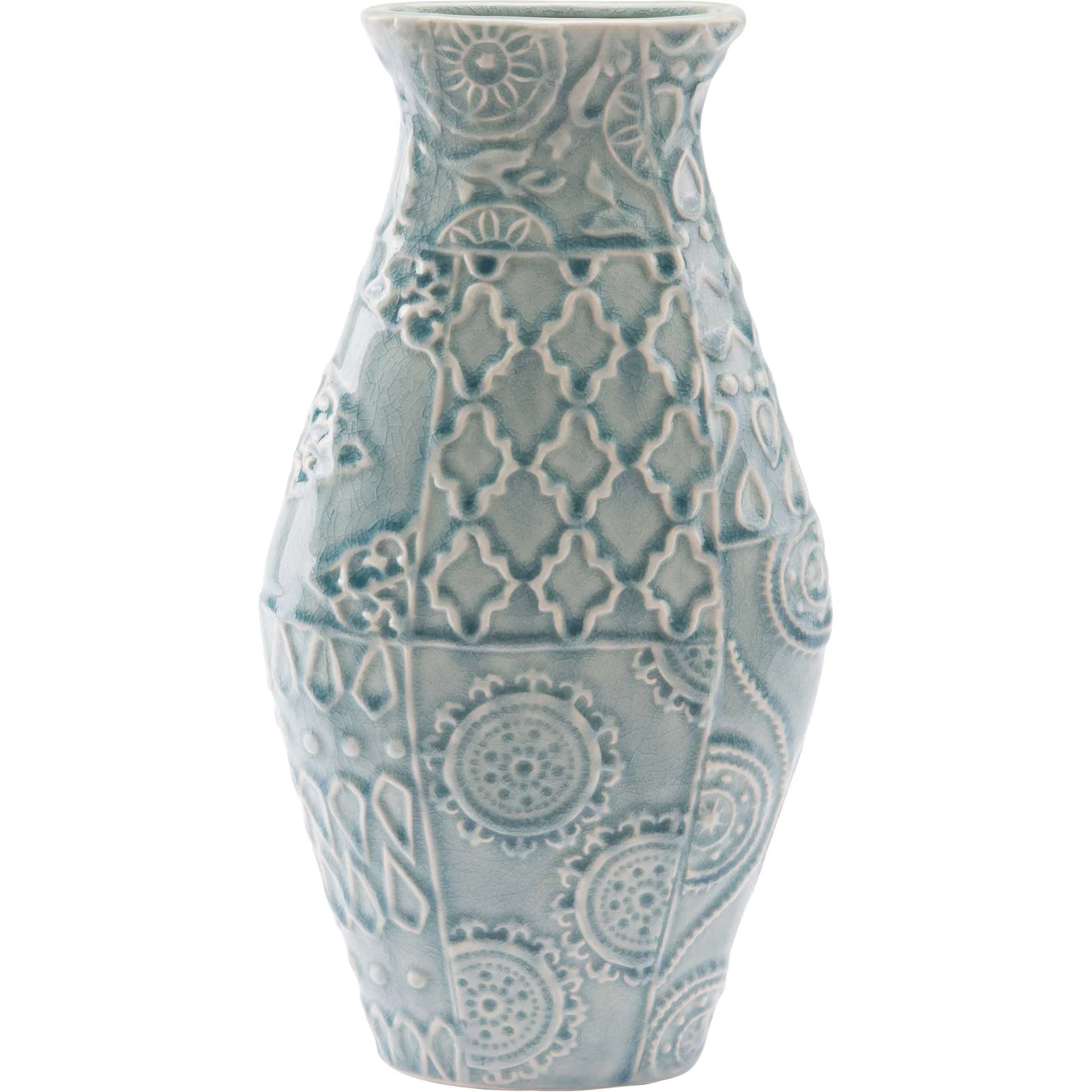 Medallion Vase Blue - Image 4