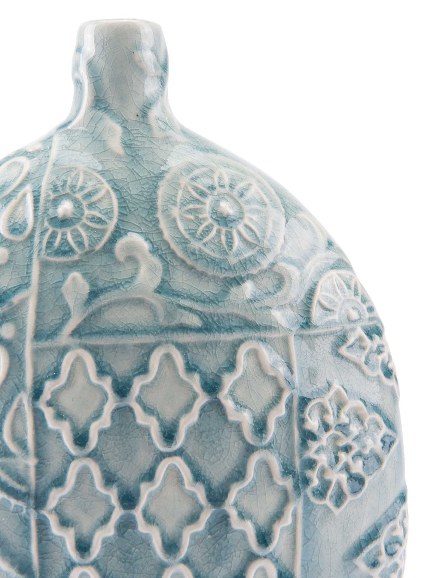 Medallion Vase Blue - Image 7