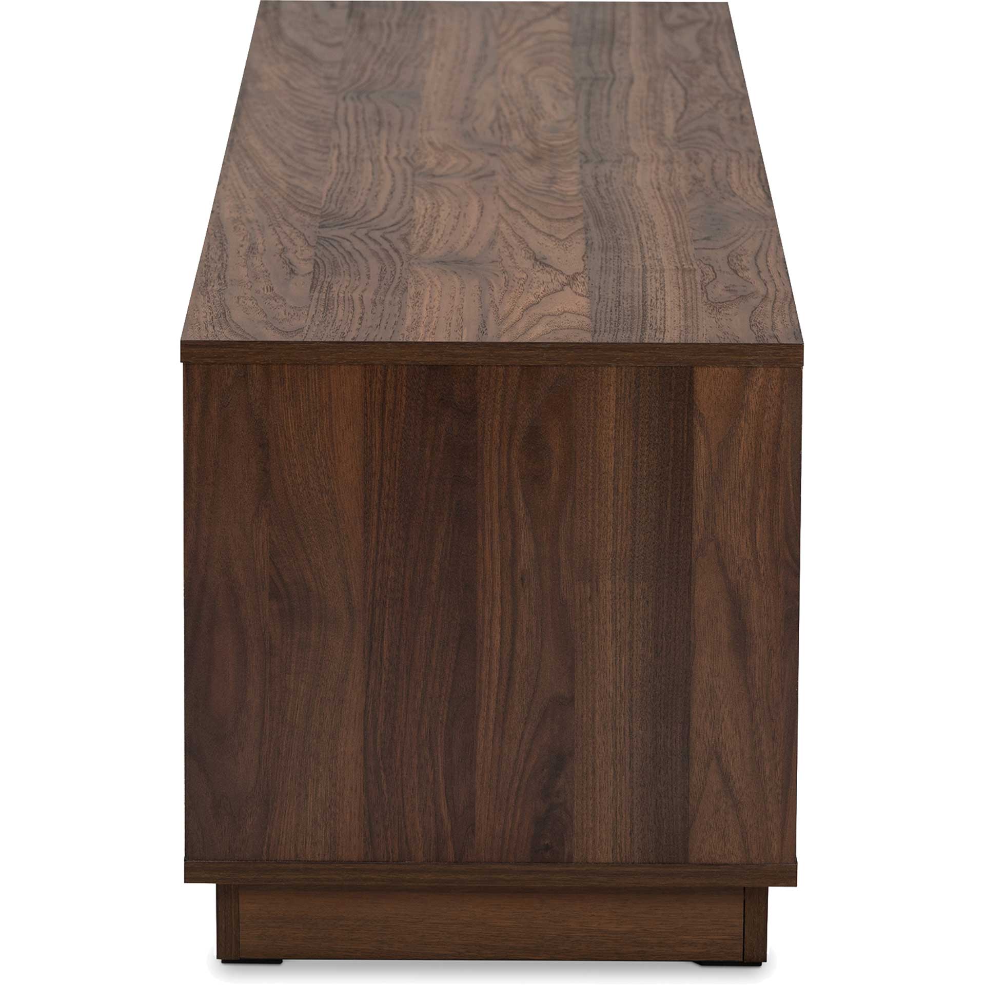 Mega 4-Drawer TV Stand White/Walnut - Image 3