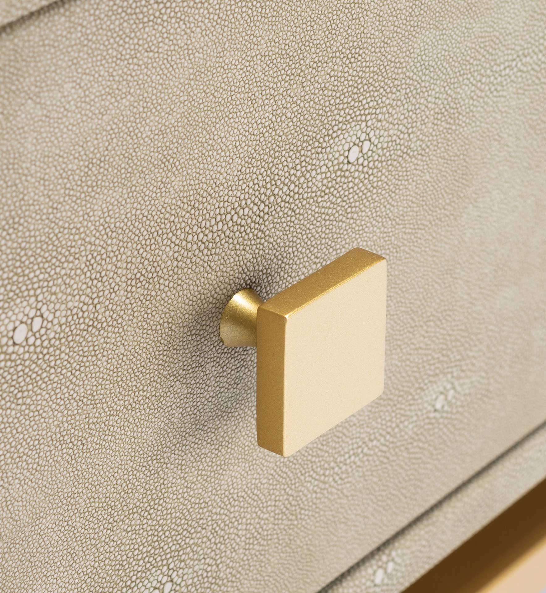 Melina 1 Shelf 1 Drawer Nightstand Light Taupe/Brass - Image 6