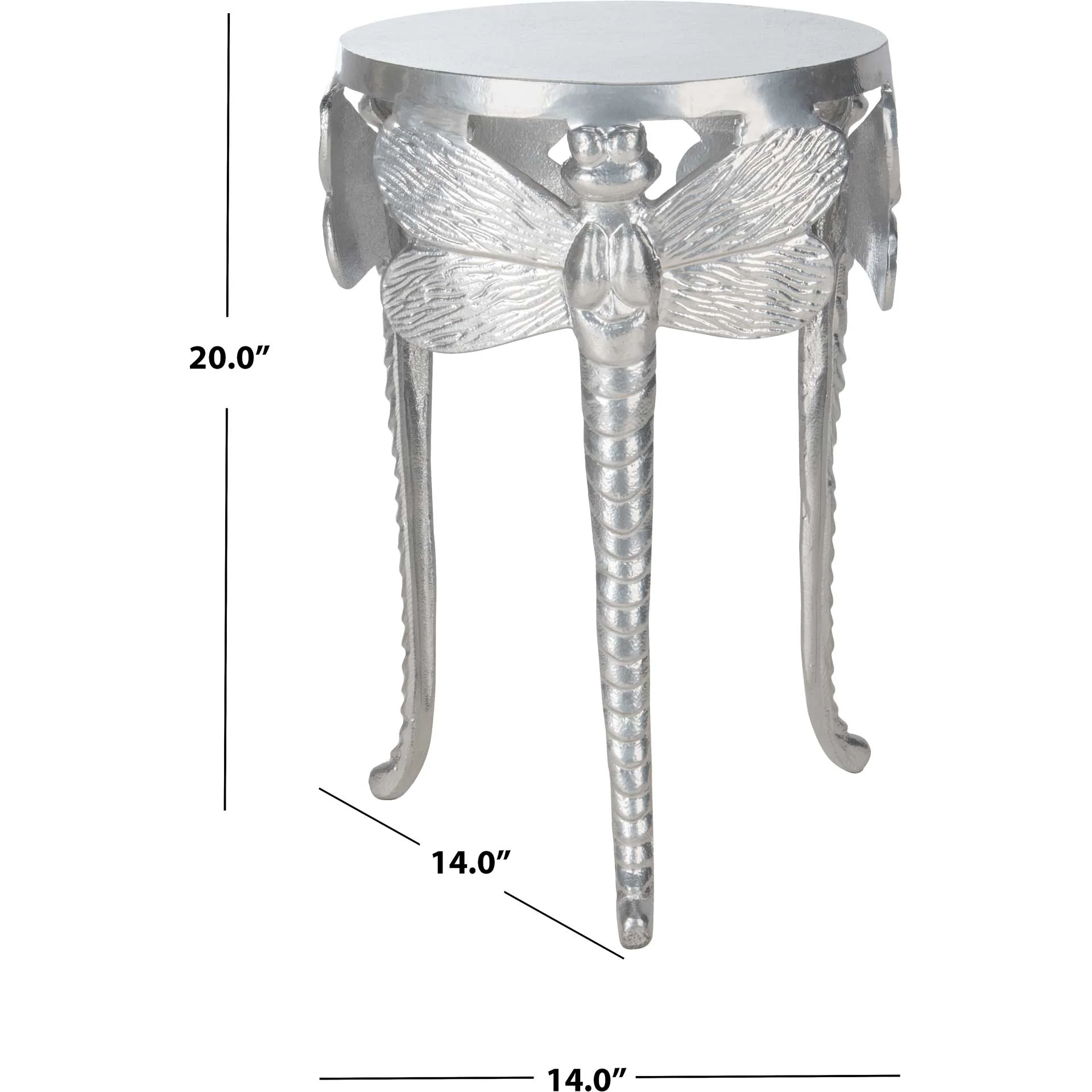 Melissa Dragonfly Legs Accent Table Silver - Image 5