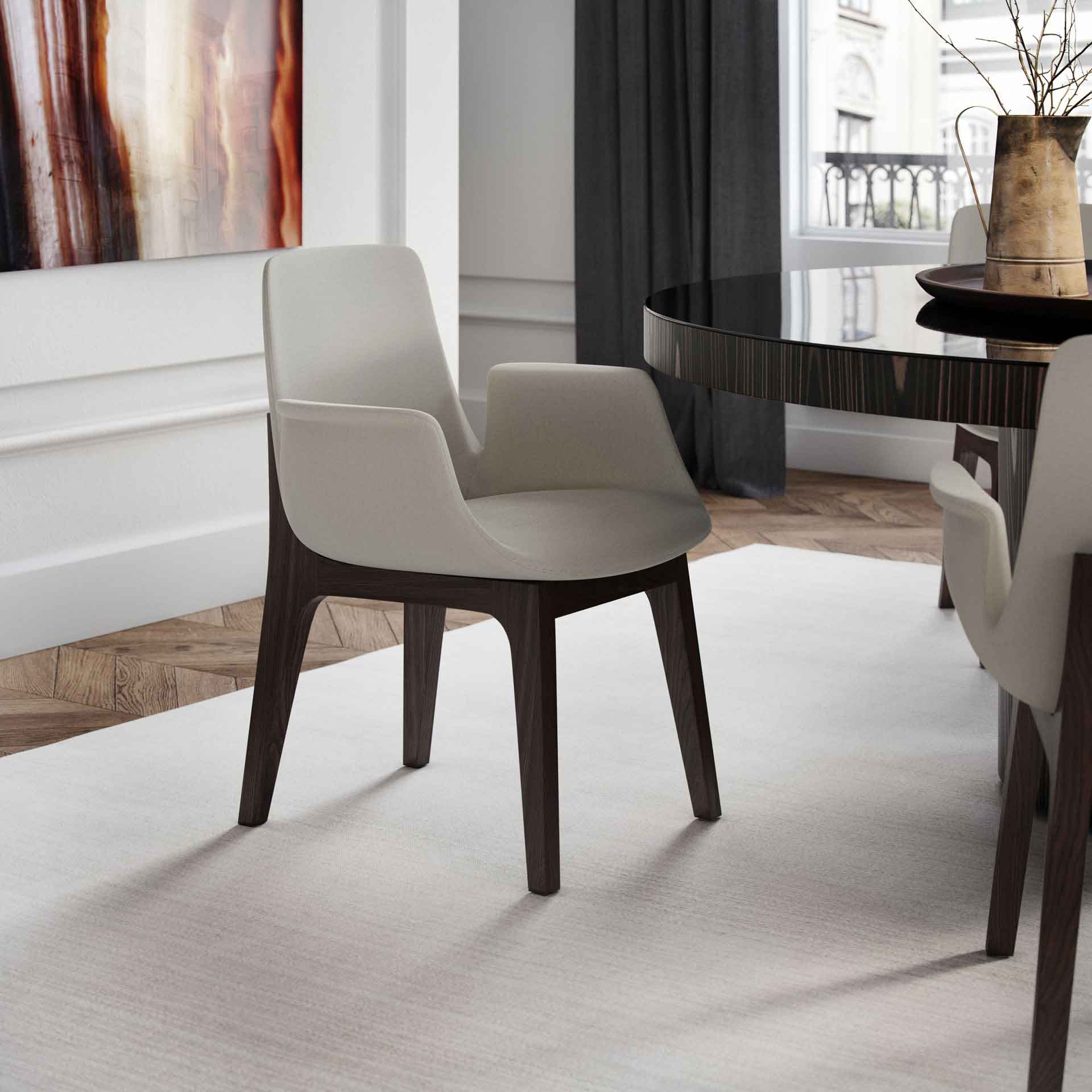 Mercer Dining Arm Chair Silver Birch - Image 5