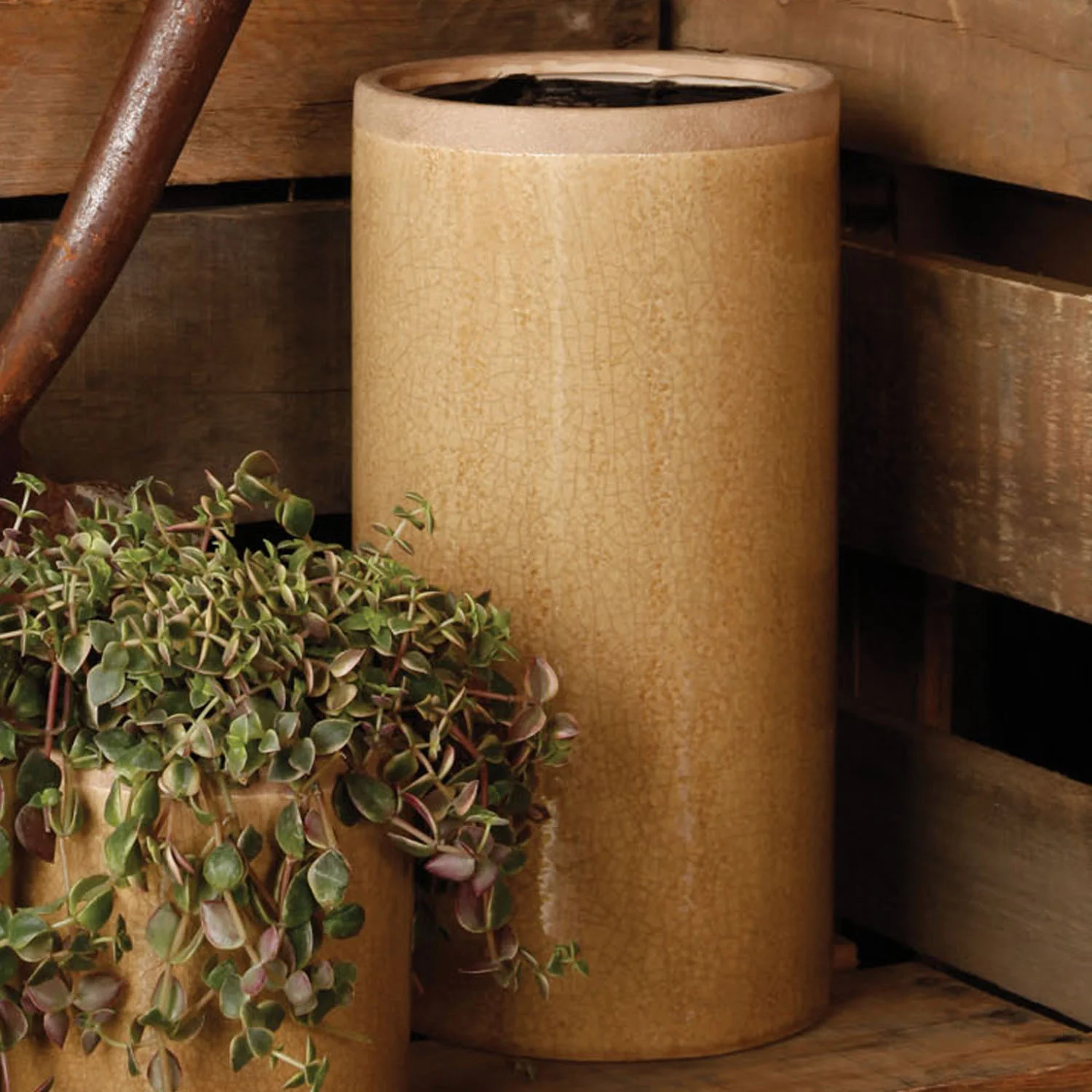 Merlin Large Cylinder Vase Yellow - Image 2