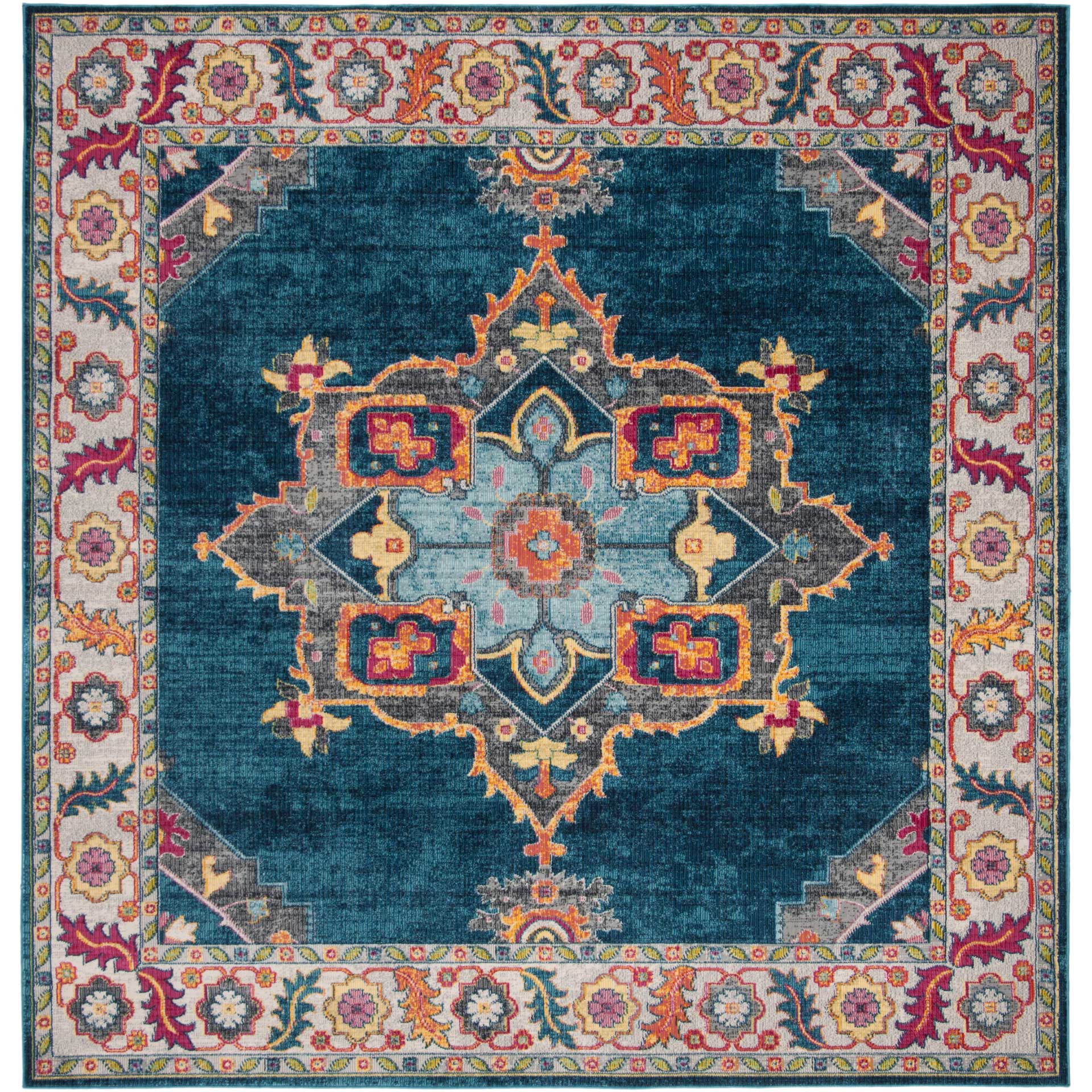 Merlot Blue/Multi Area Rug - Image 2
