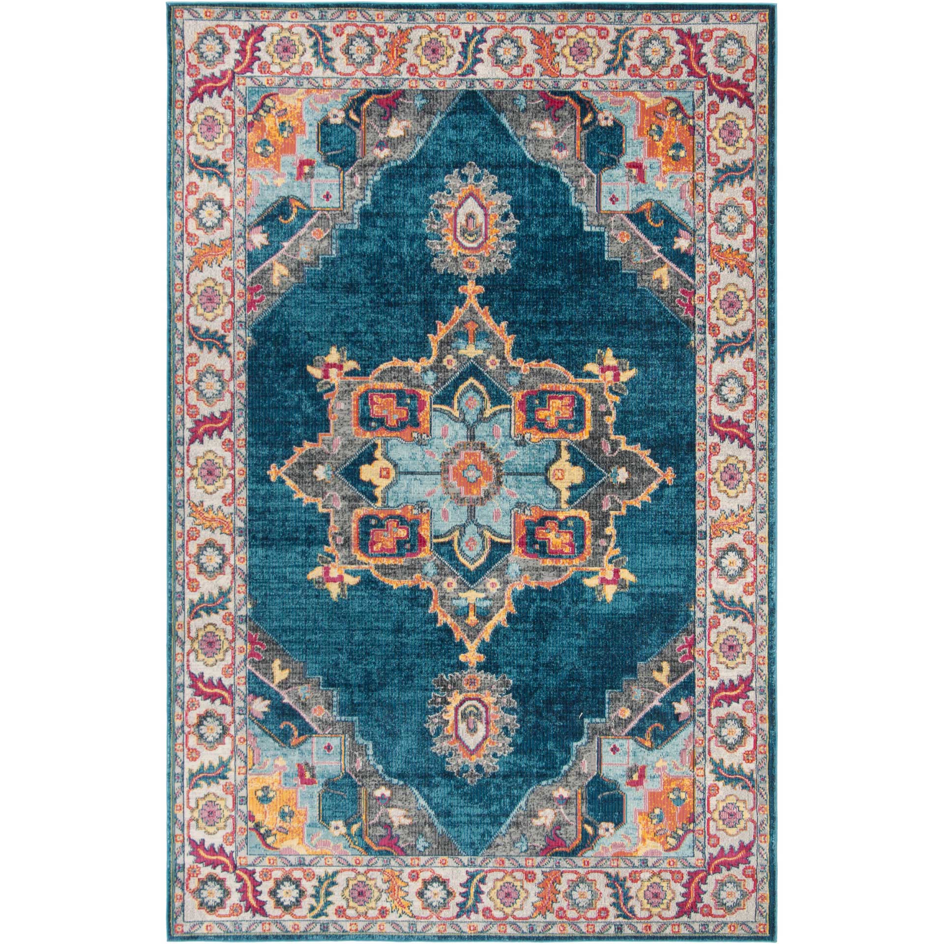 Merlot Blue/Multi Area Rug - Image 3