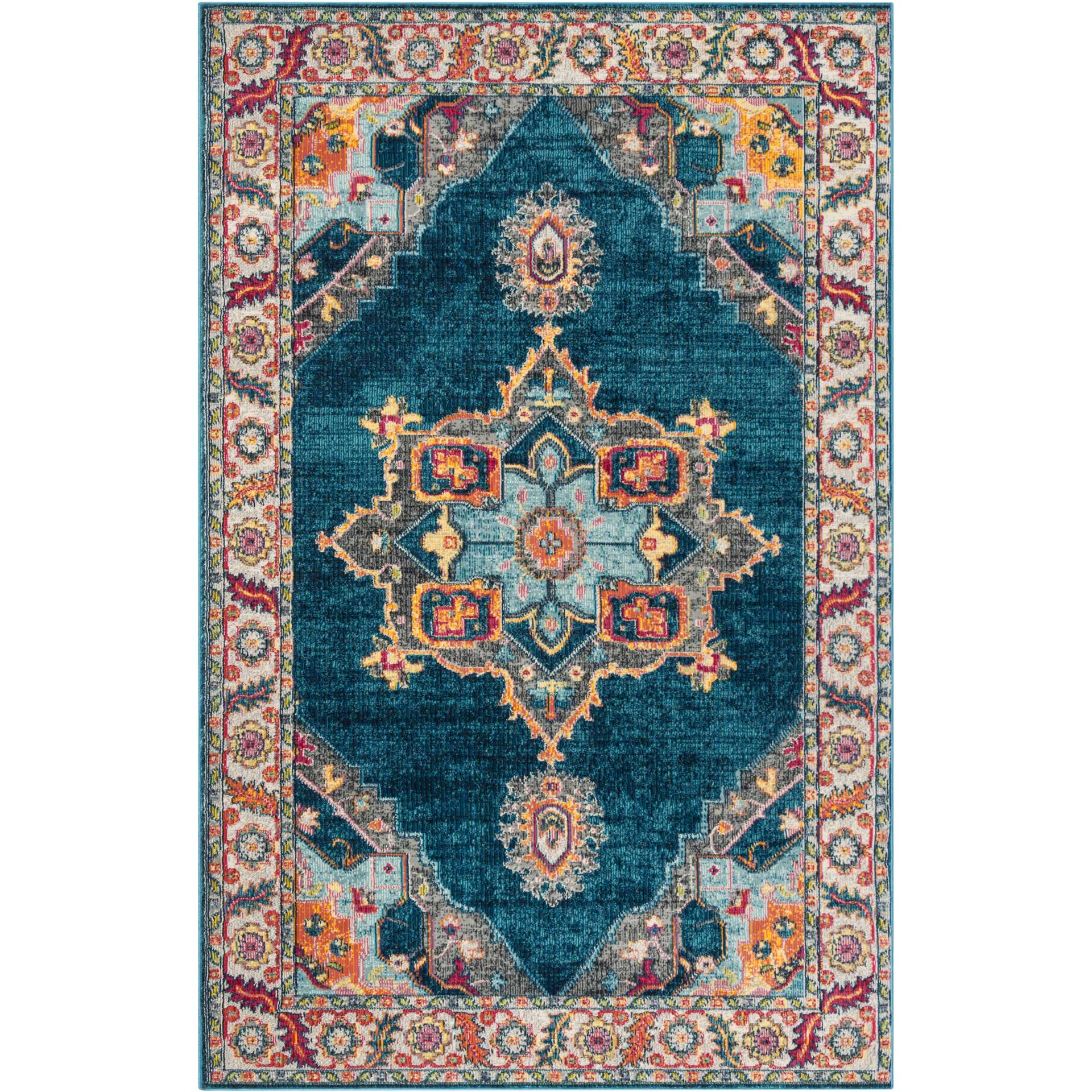 Merlot Blue/Multi Area Rug - Image 4