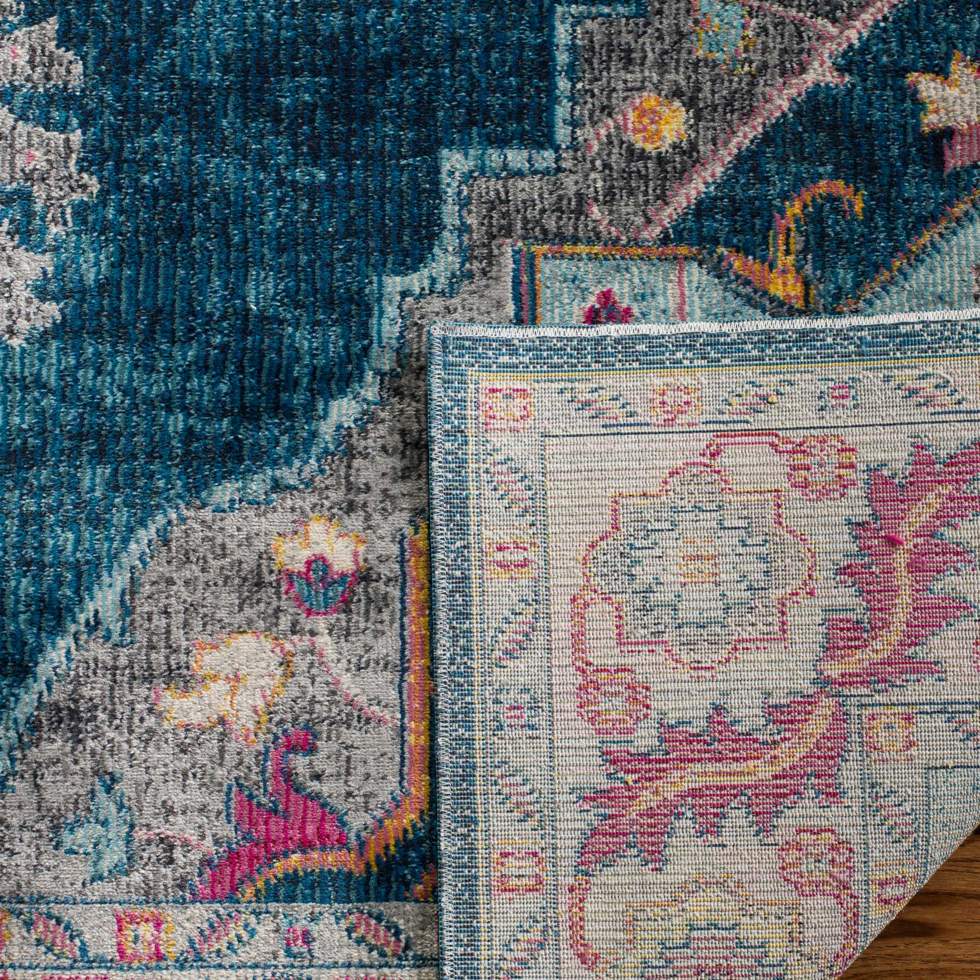 Merlot Blue/Multi Area Rug - Image 6