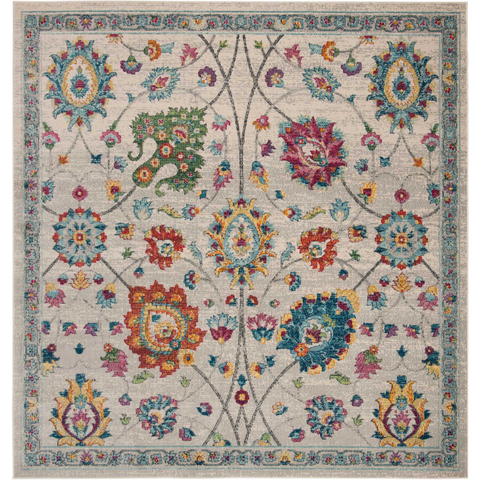 Merlot Cream/Multi Area Rug - Image 2