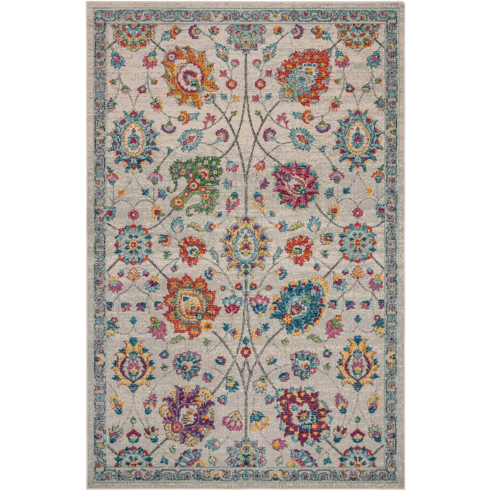 Merlot Cream/Multi Area Rug - Image 3