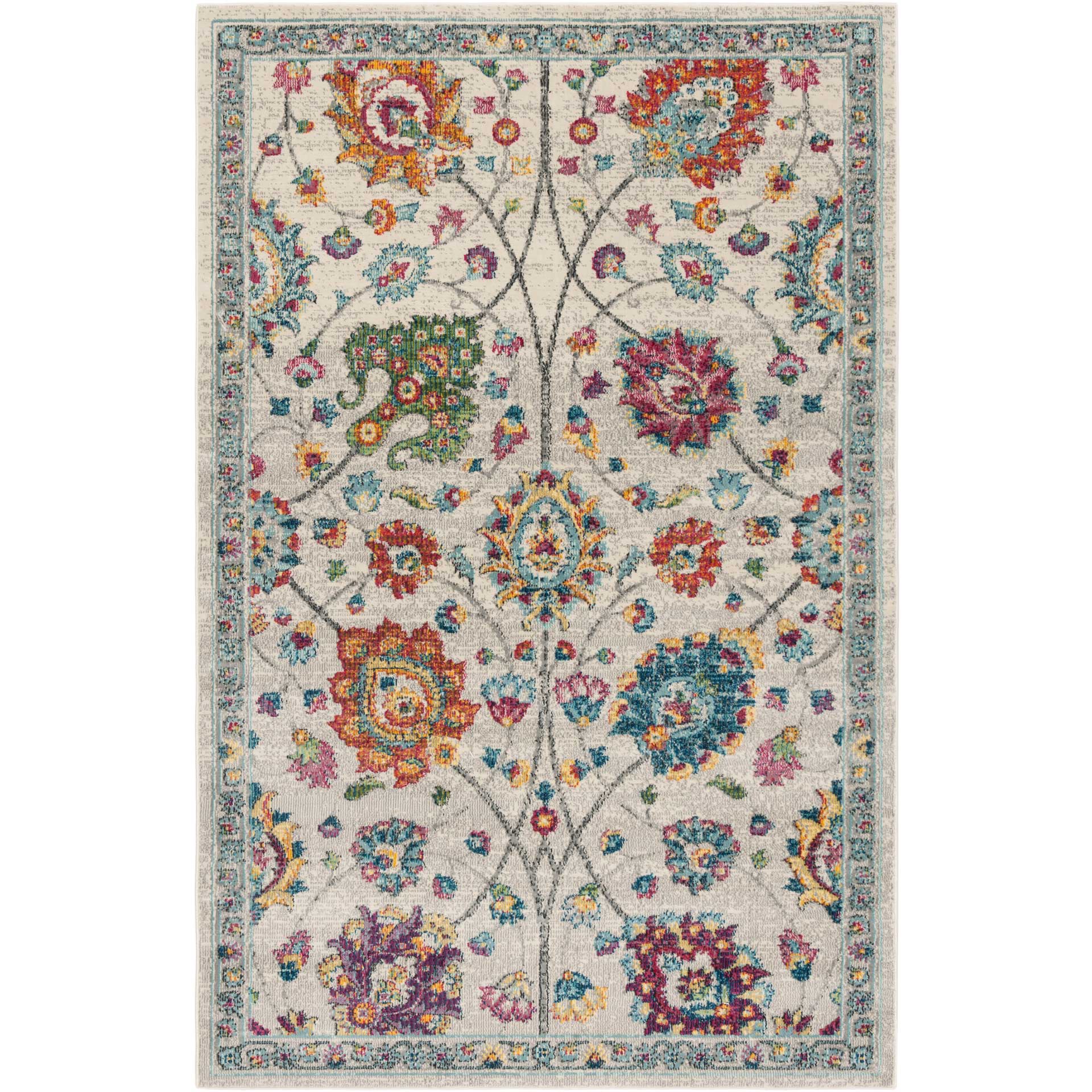 Merlot Cream/Multi Area Rug - Image 4