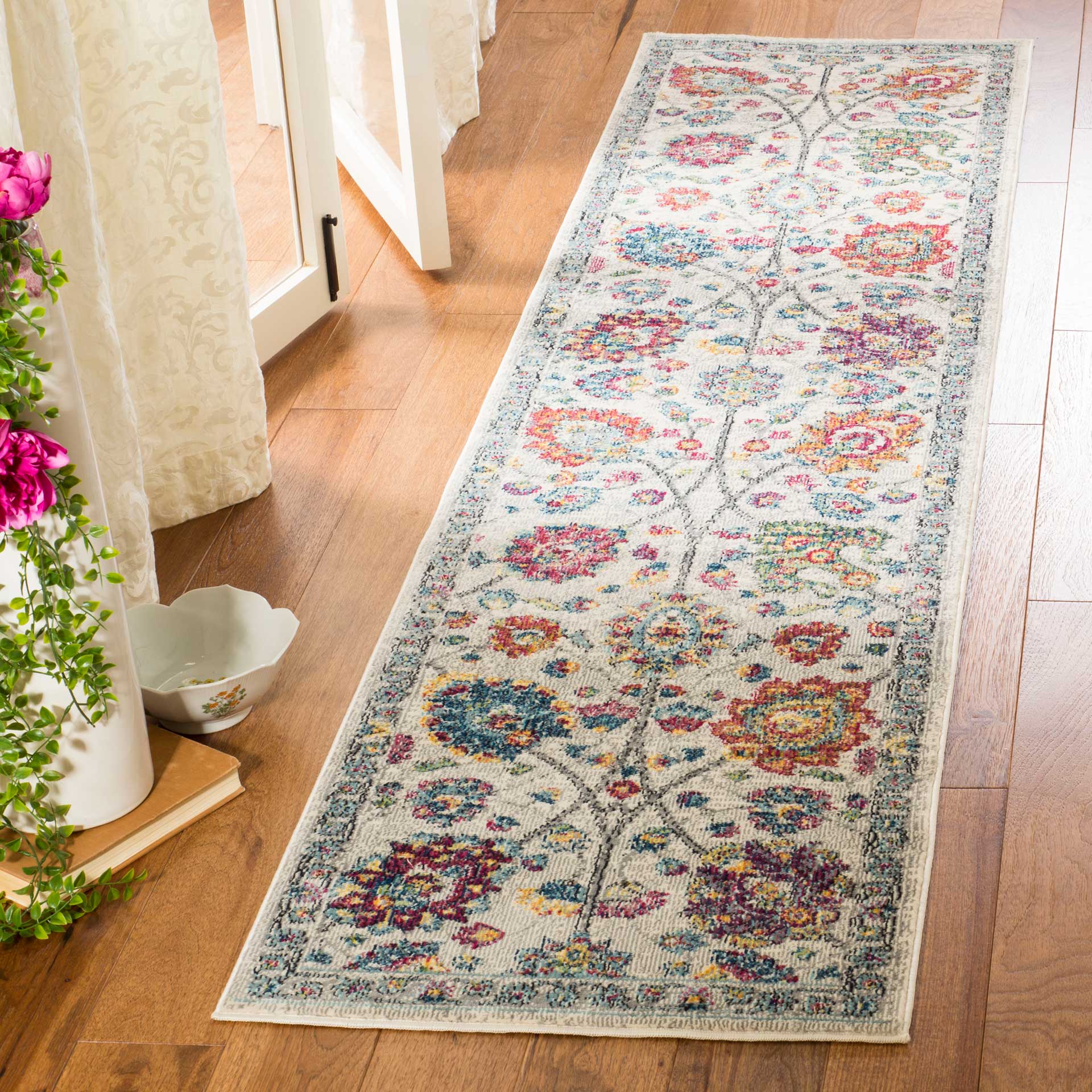 Merlot Cream/Multi Runner Rug - Image 2