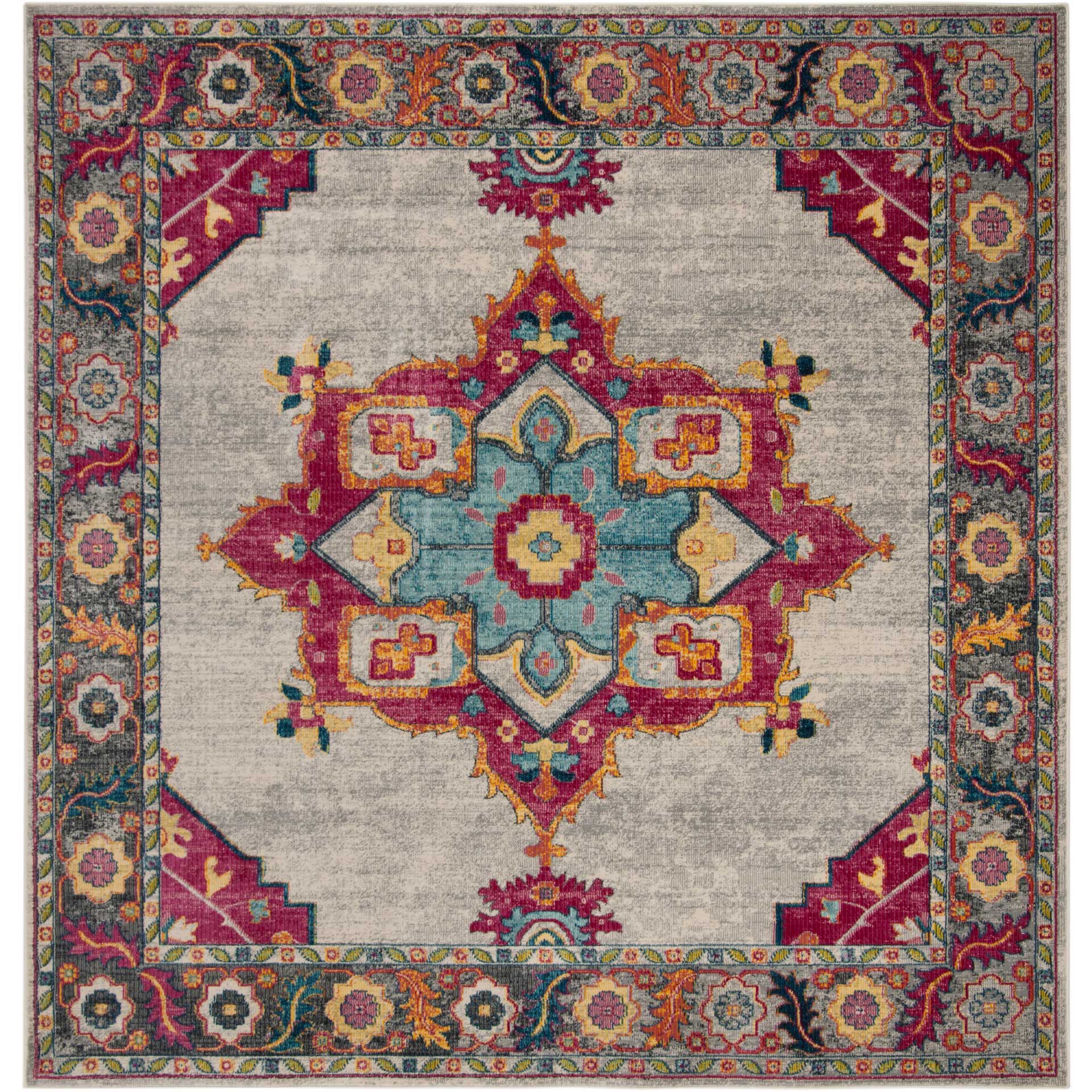 Merlot Cream/Red Area Rug - Image 2