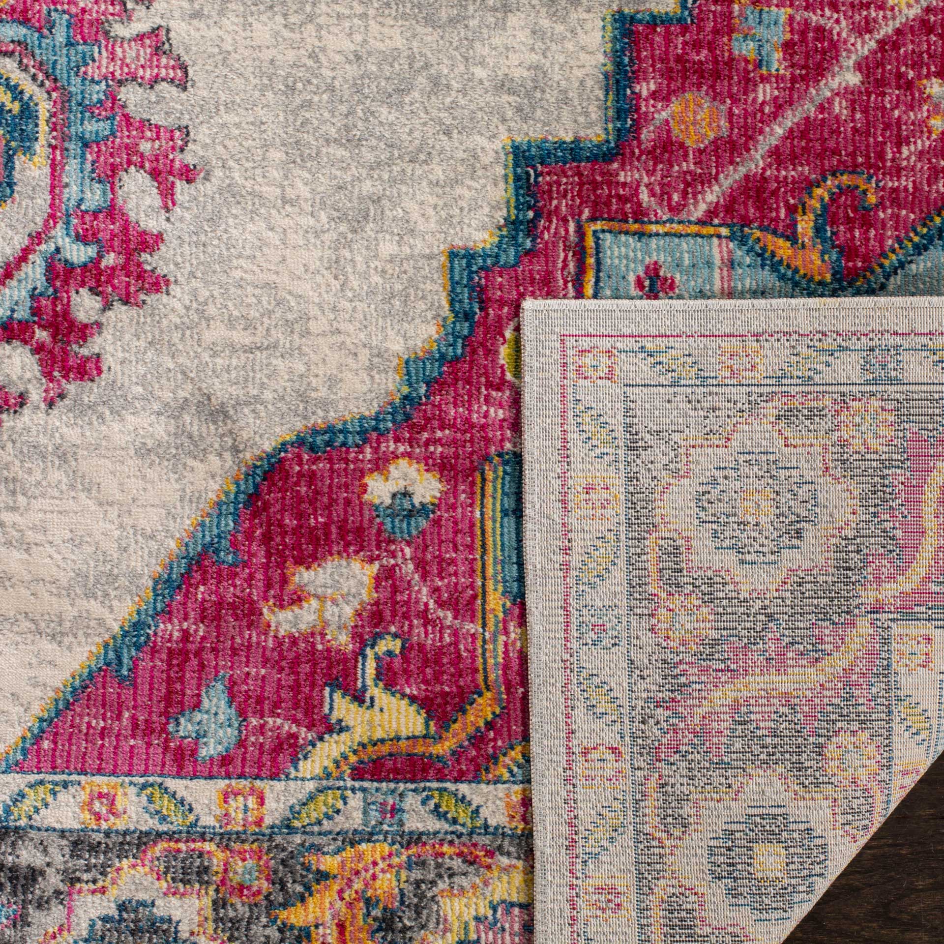 Merlot Cream/Red Area Rug - Image 6