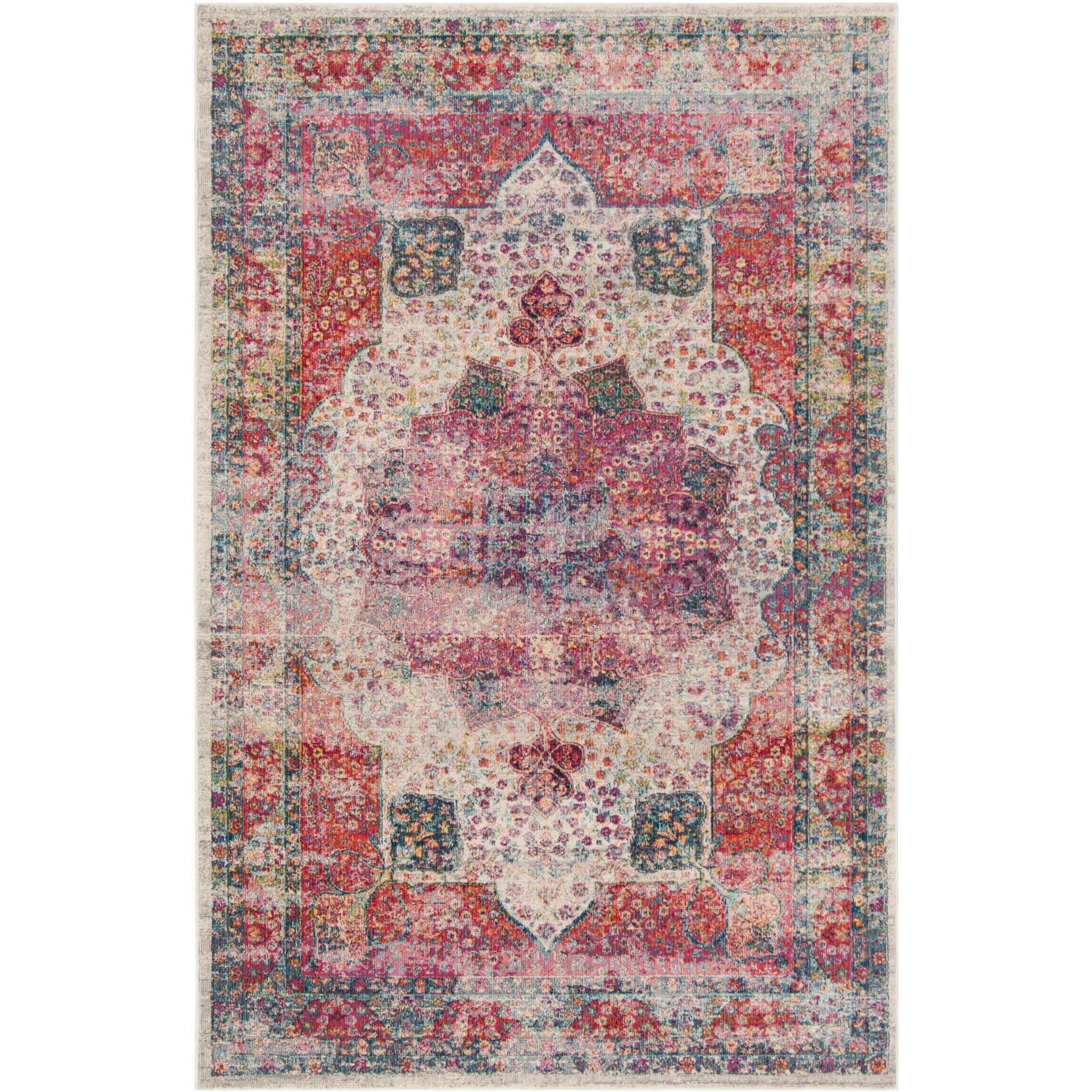 Merlot Cream/Ruby Area Rug - Image 3
