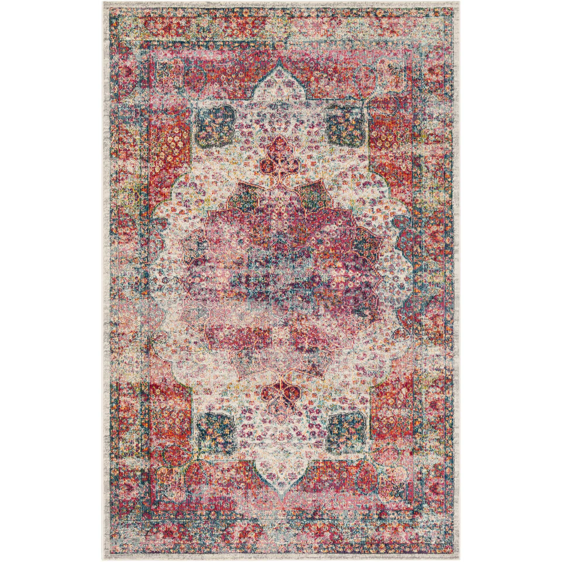 Merlot Cream/Ruby Area Rug - Image 4