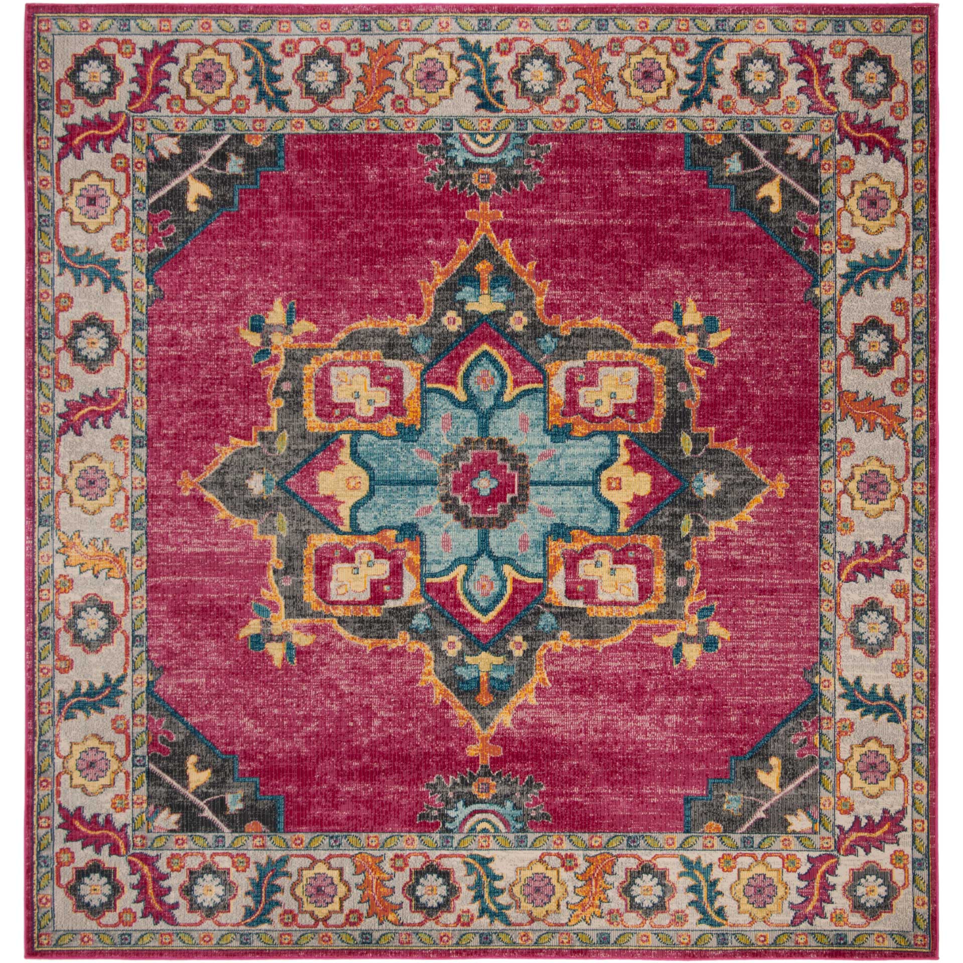 Merlot Fuchsia/Multi Area Rug - Image 2