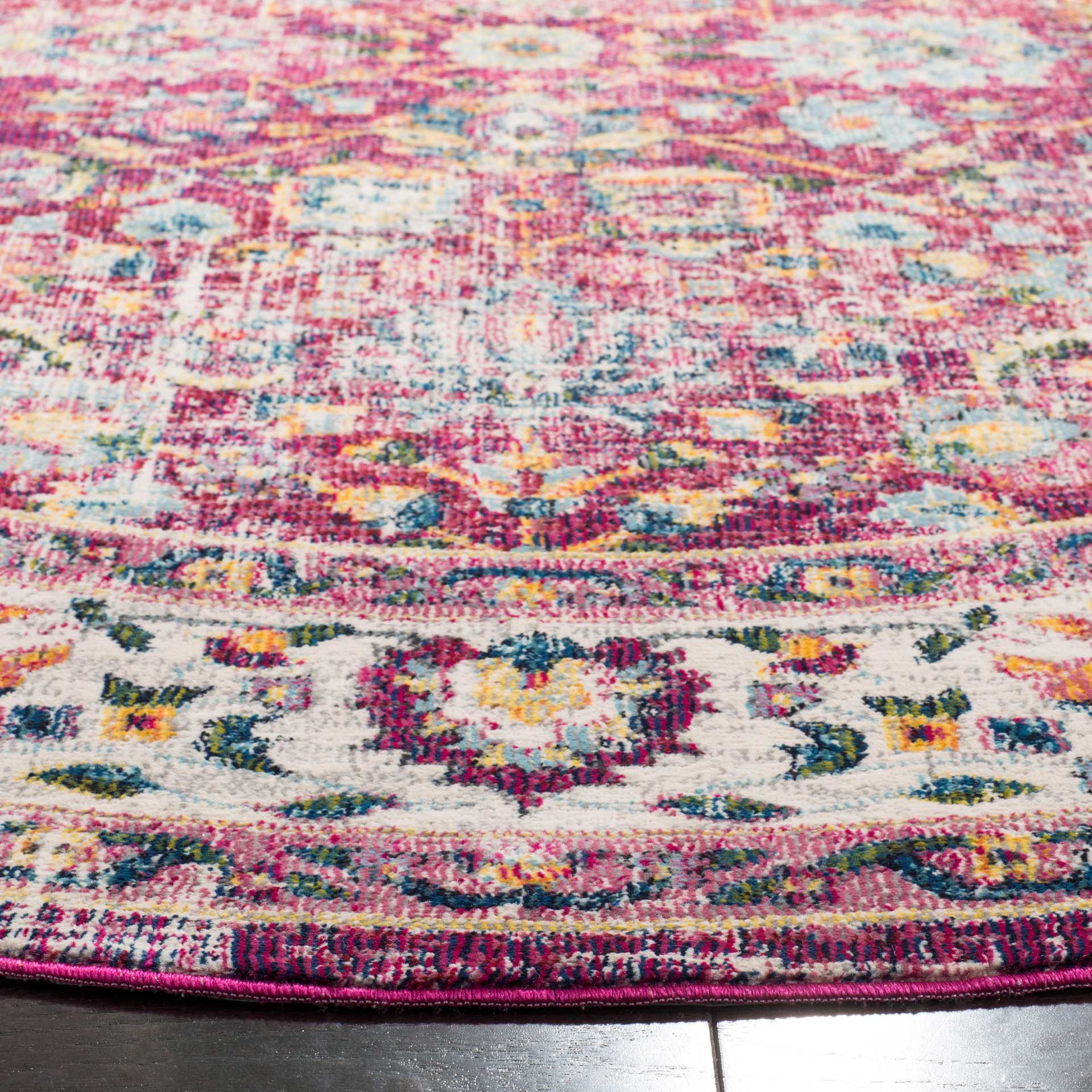 Merlot Red/Multi Round Rug - Image 2