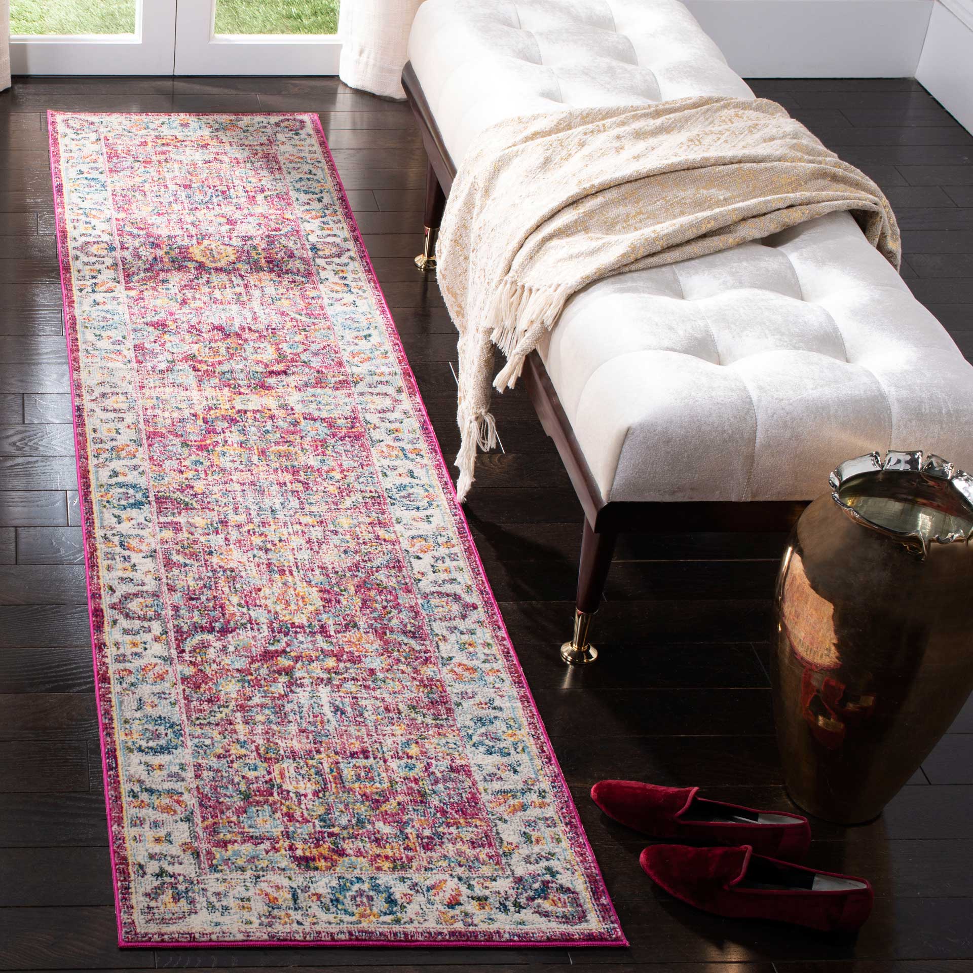 Merlot Red/Multi Runner Rug - Image 2