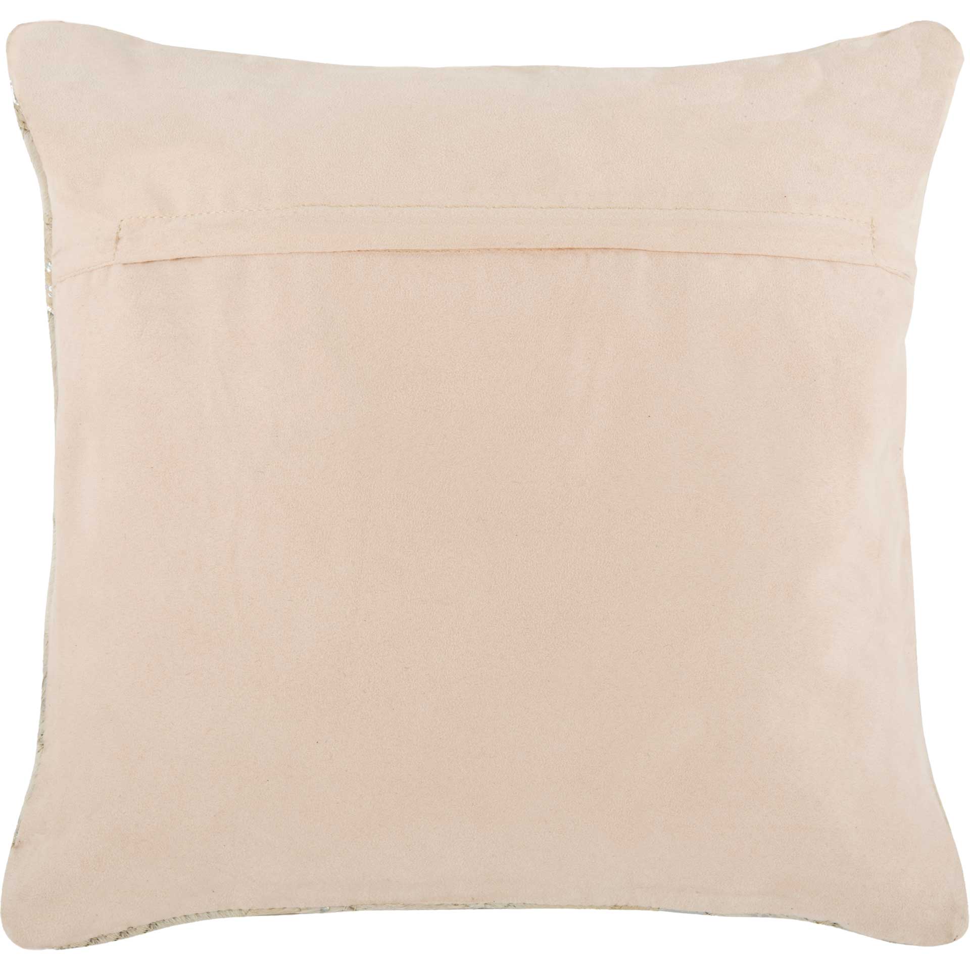 Metallic Herringbone Cowhide Pillow Beige/Gold - Image 2