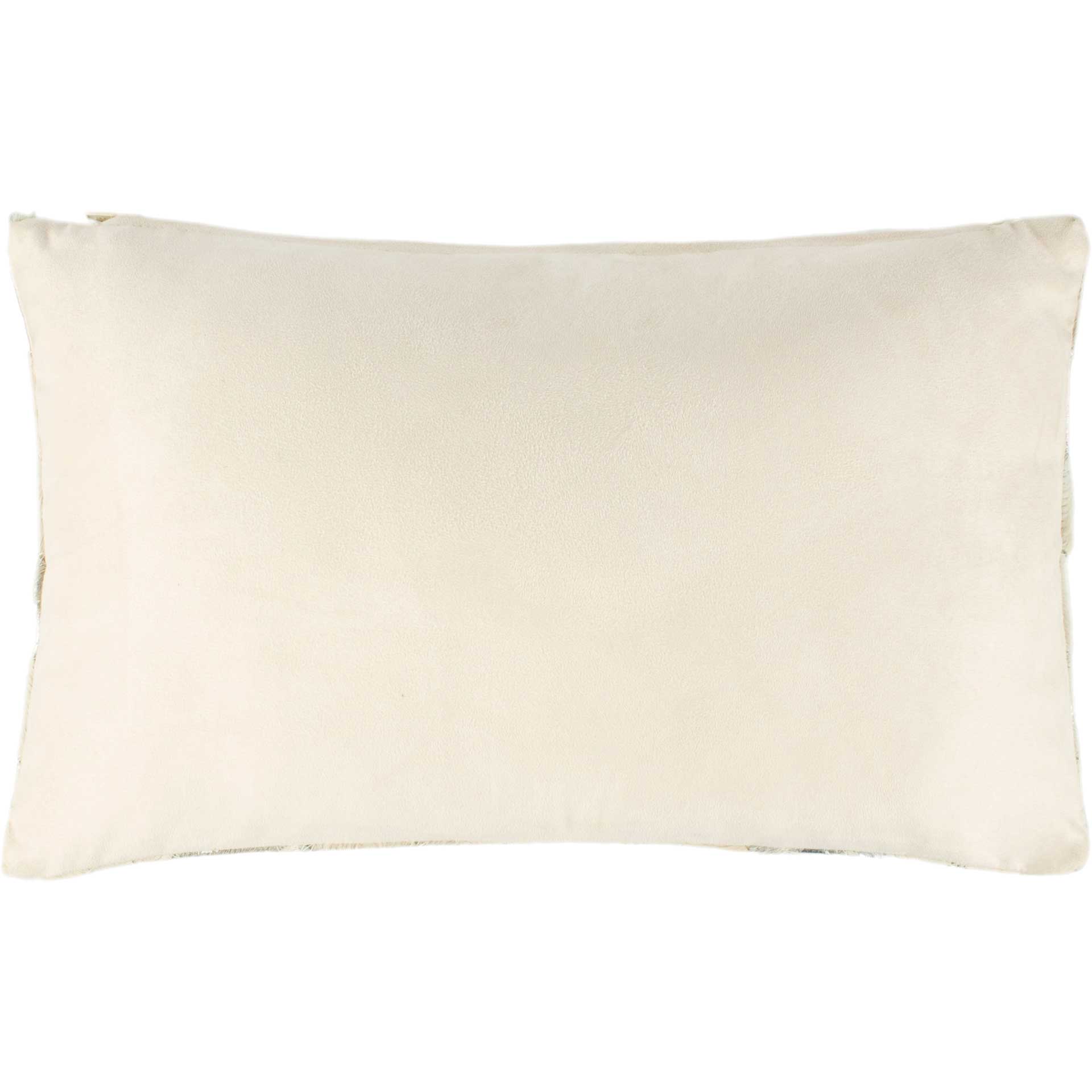 Metallic Herringbone Cowhide Pillow Beige/Gold - Image 4