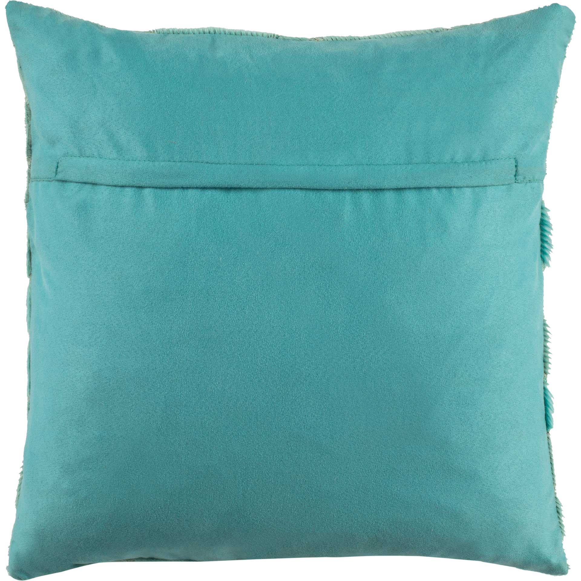 Metallic Scale Cowhide Pillow Teal - Image 2