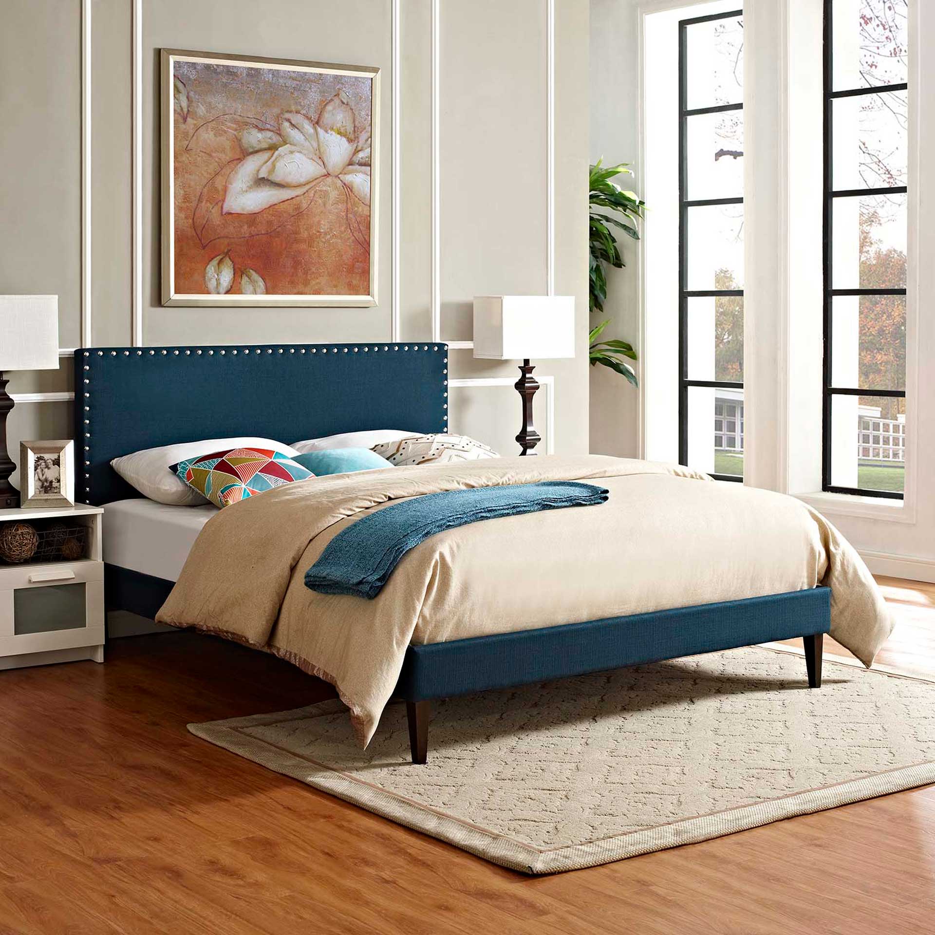 Methow Fabric Platform Bed Azure - Image 5